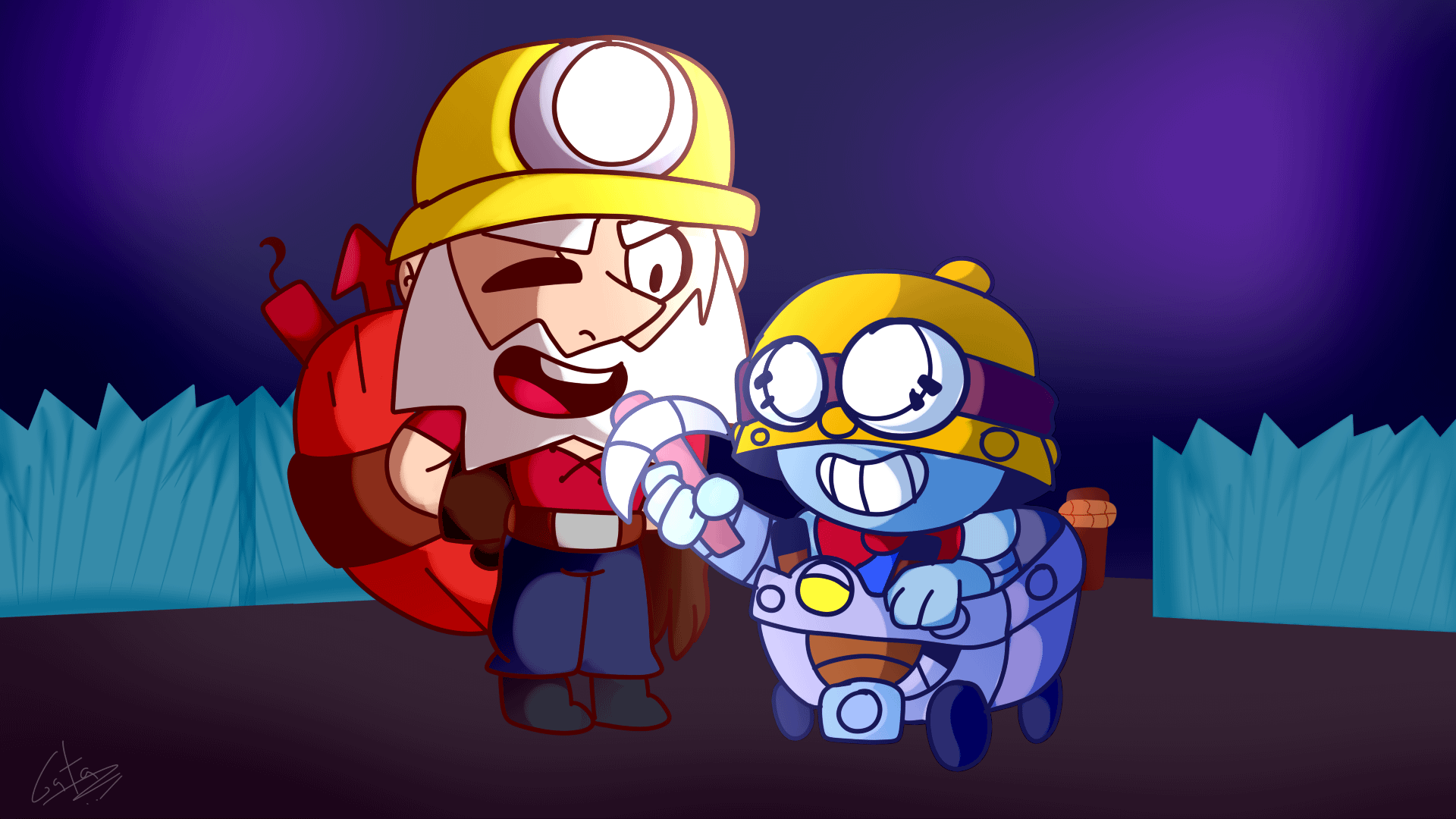 Dynamike and Carl (Fan Art)