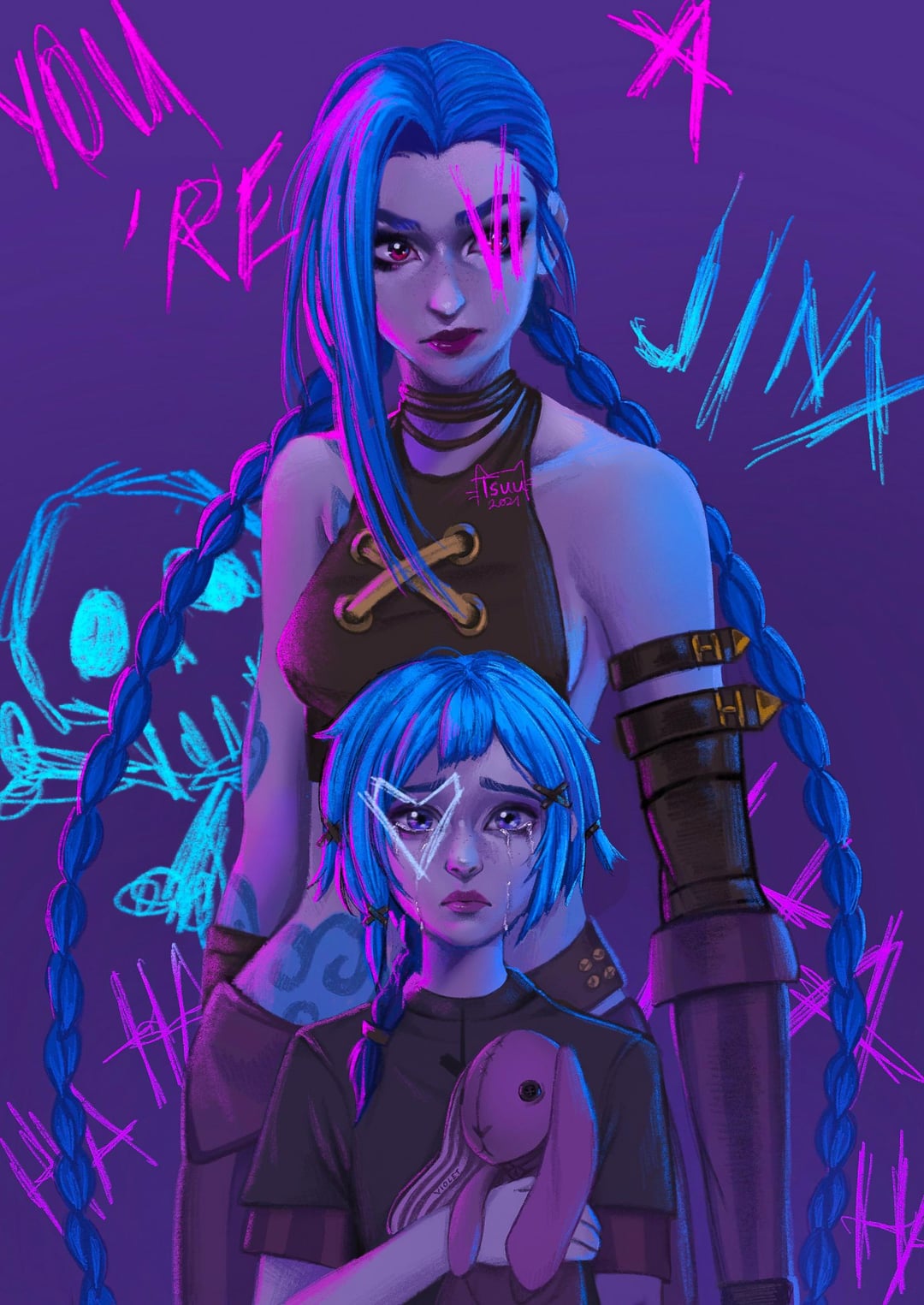 My Fanart Of Jinx Powder From Arcane, I