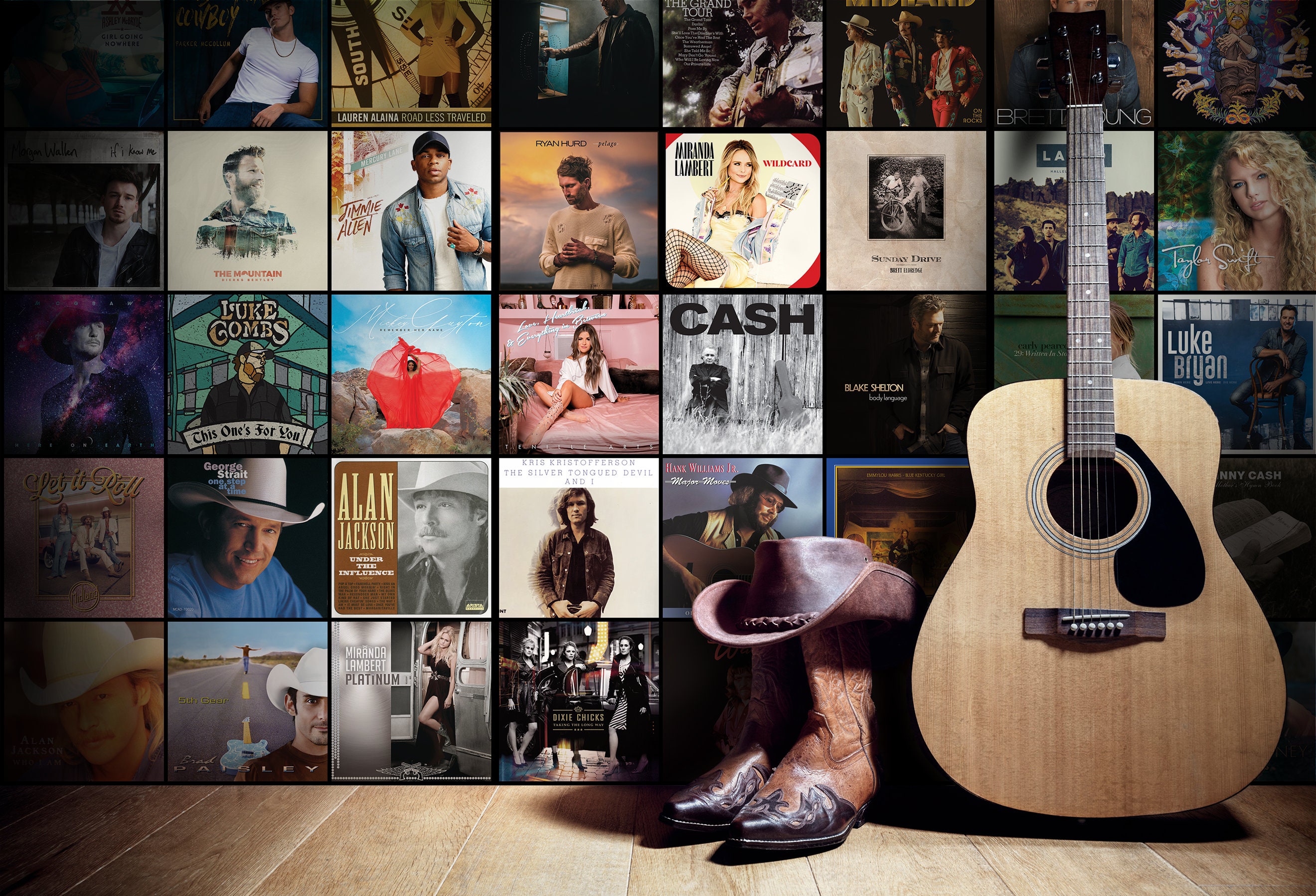 Country Music Album Covers Wallpaper