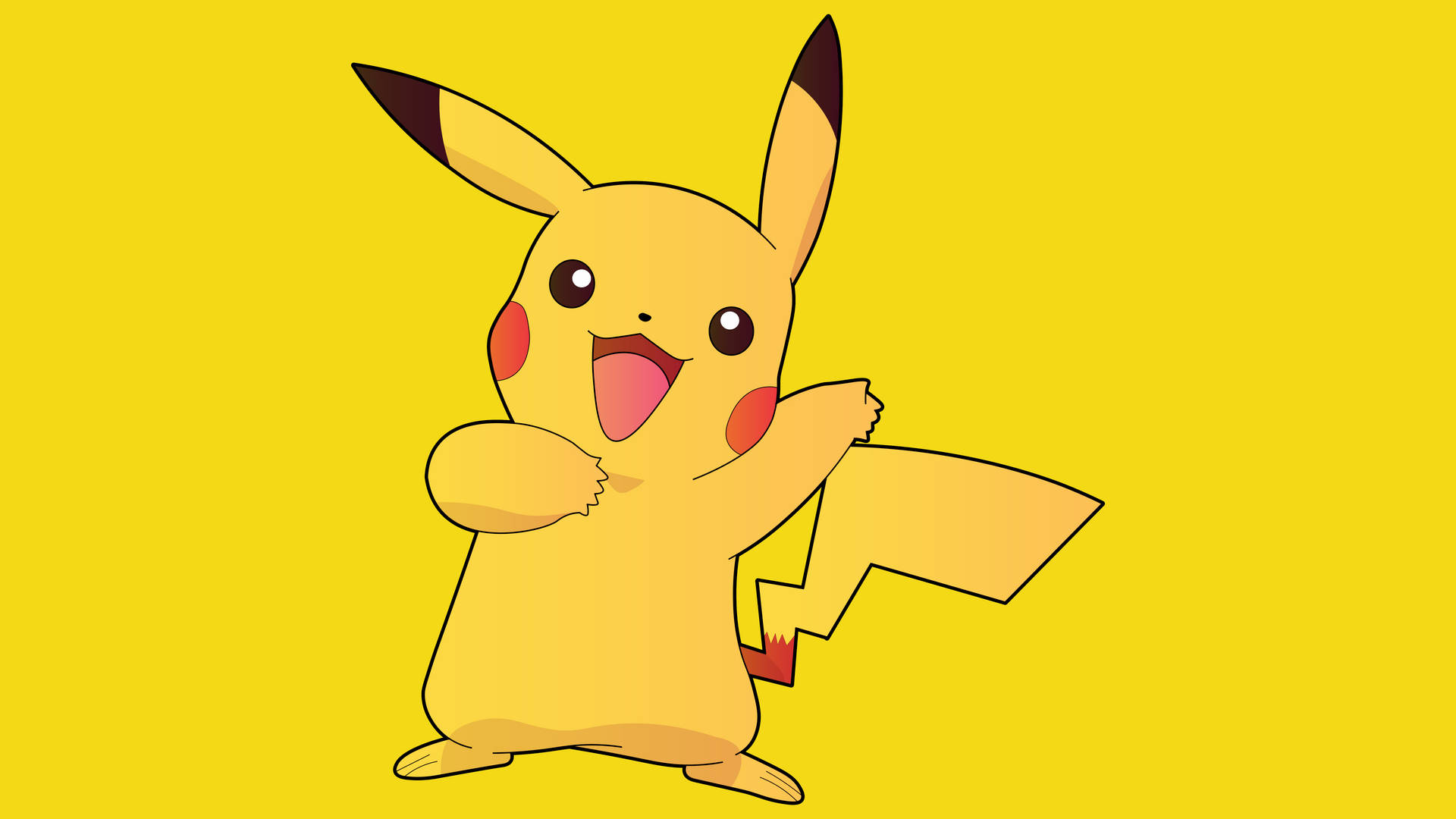 Happy Pikachu 4K Portrait Wallpaper