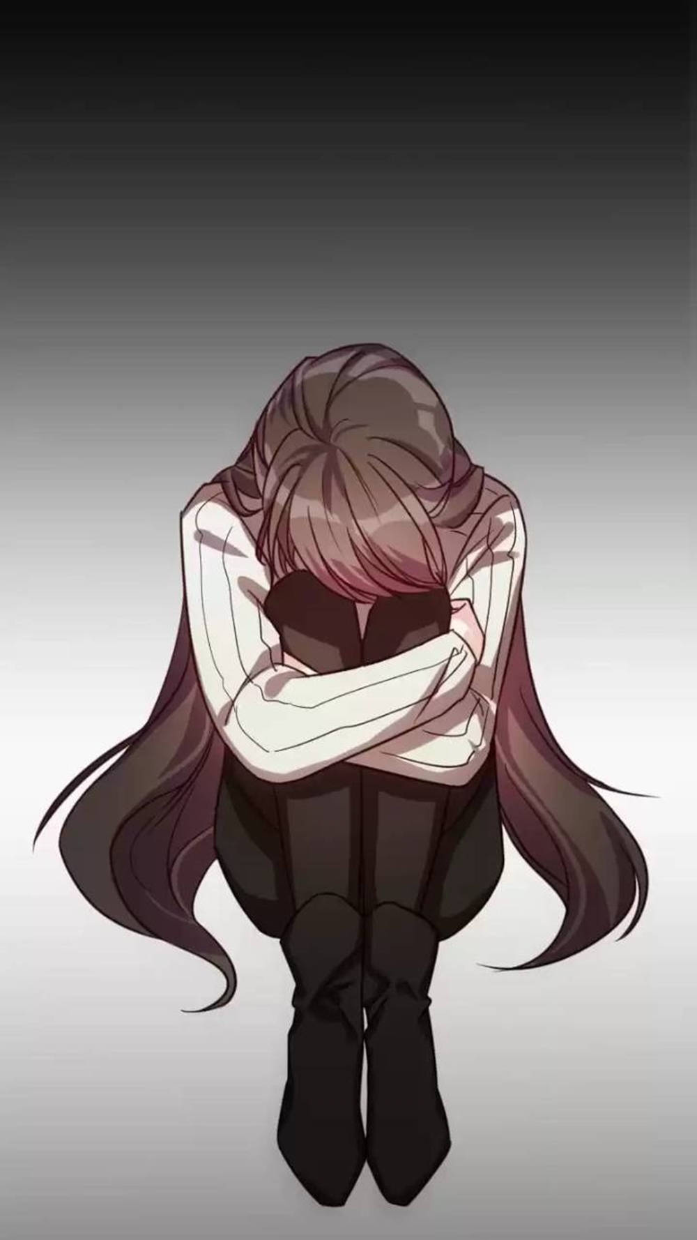 Depressed Anime Girl HD Wallpaper