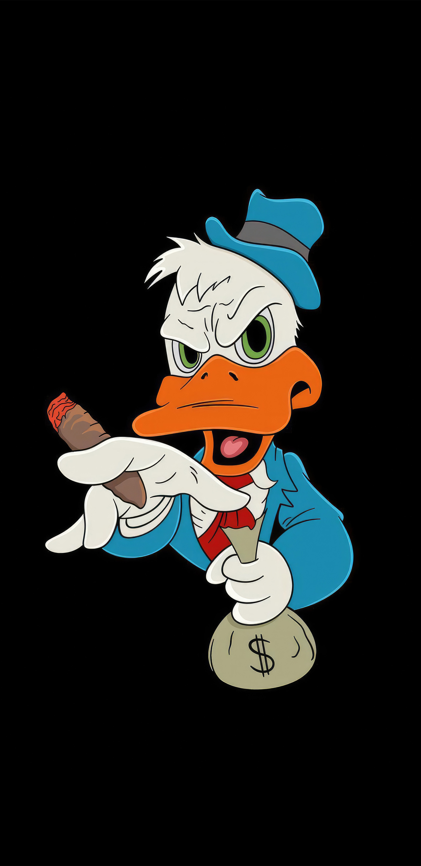 Donald Duck Cigar And Money