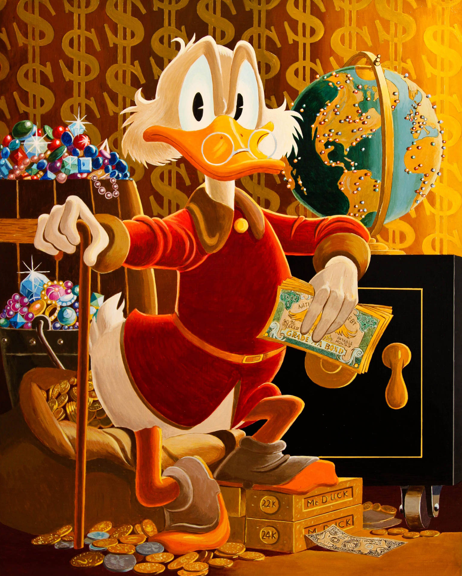 Scrooge Mcduck HD Wallpaper