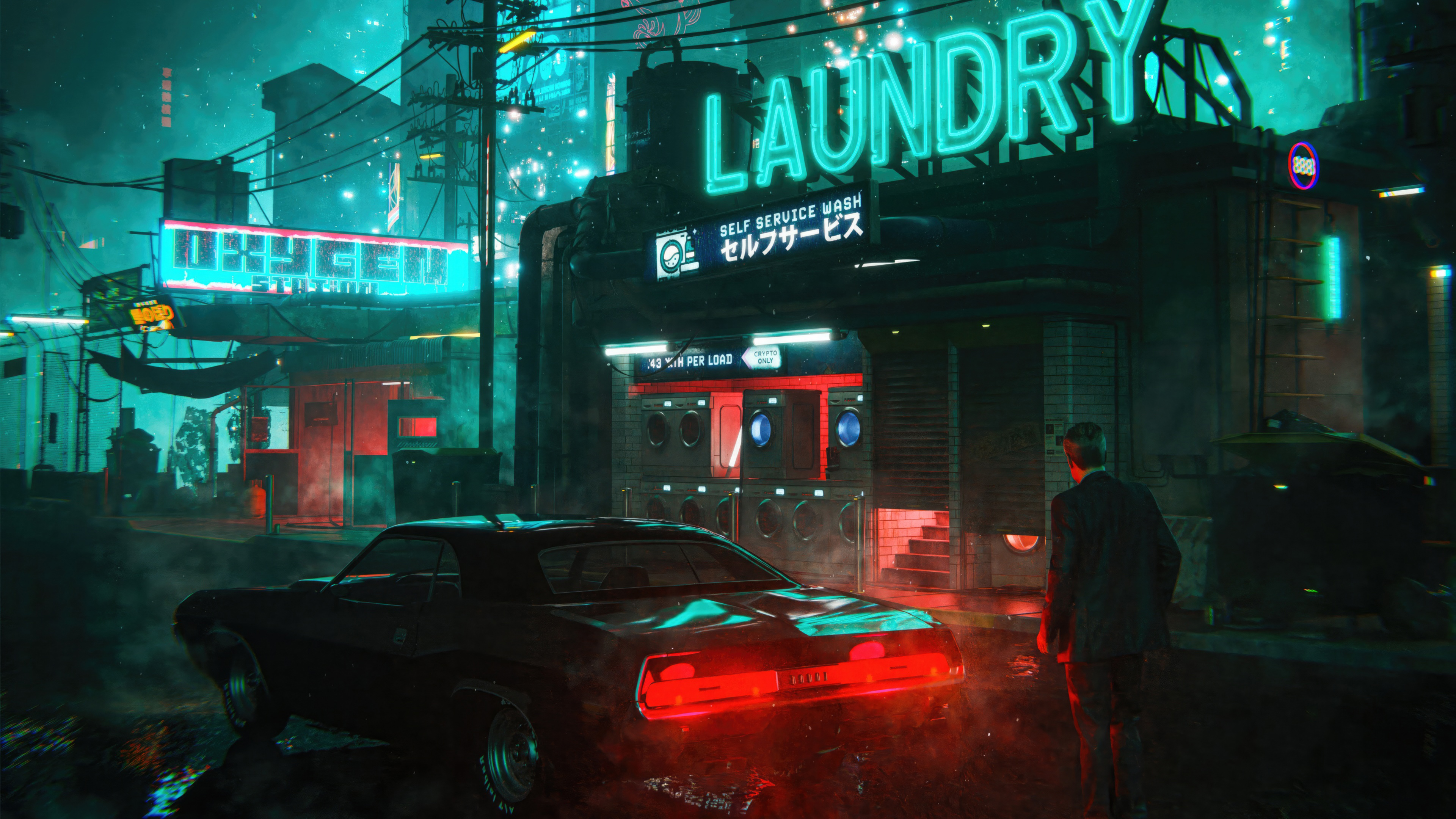 Evening In Cyber World Wallpaper, HD