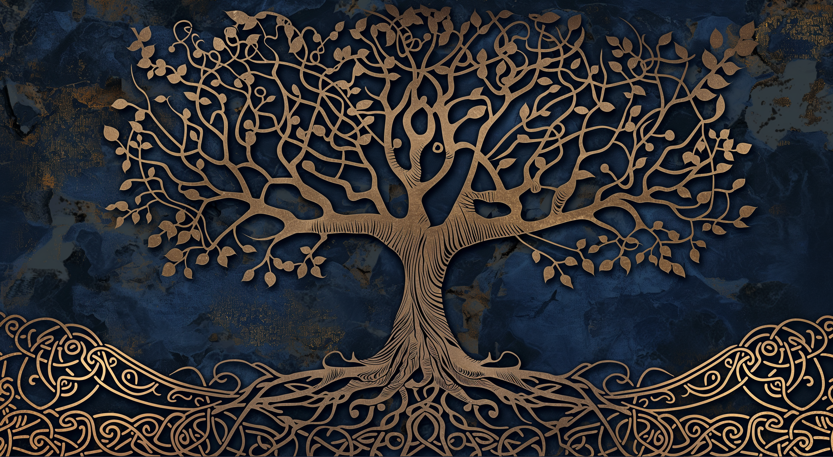 Mystical Yggdrasil Tree HD Wallpaper