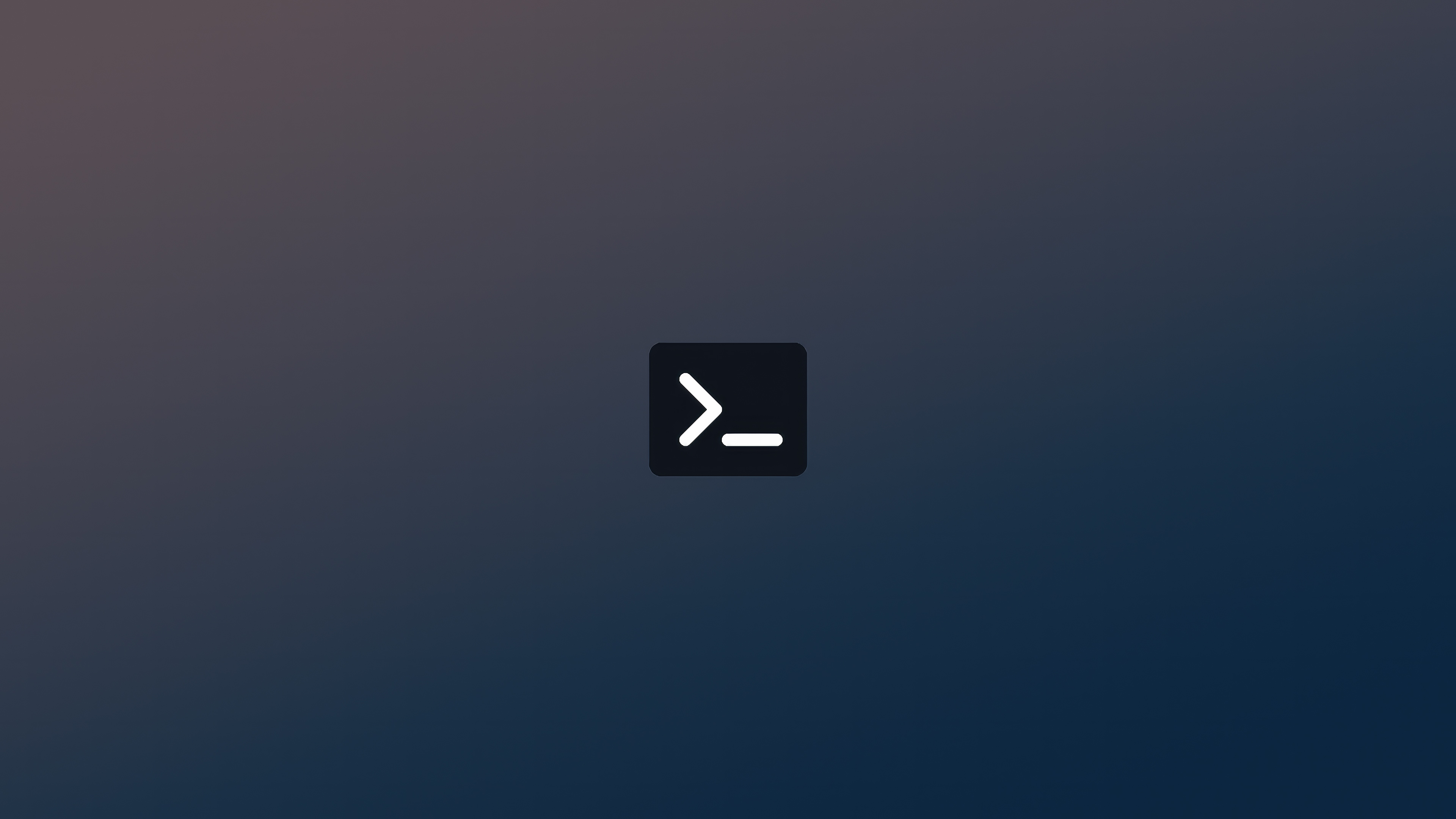 Terminal Logo Minimal Wallpaper, HD