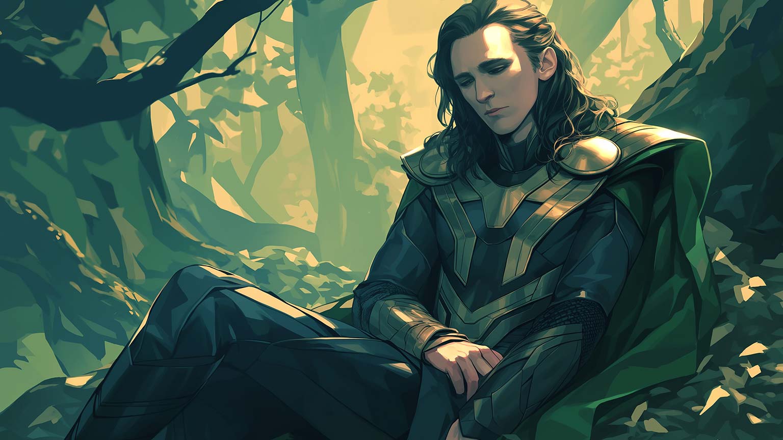 Marvel Loki in Forest Green Desktop