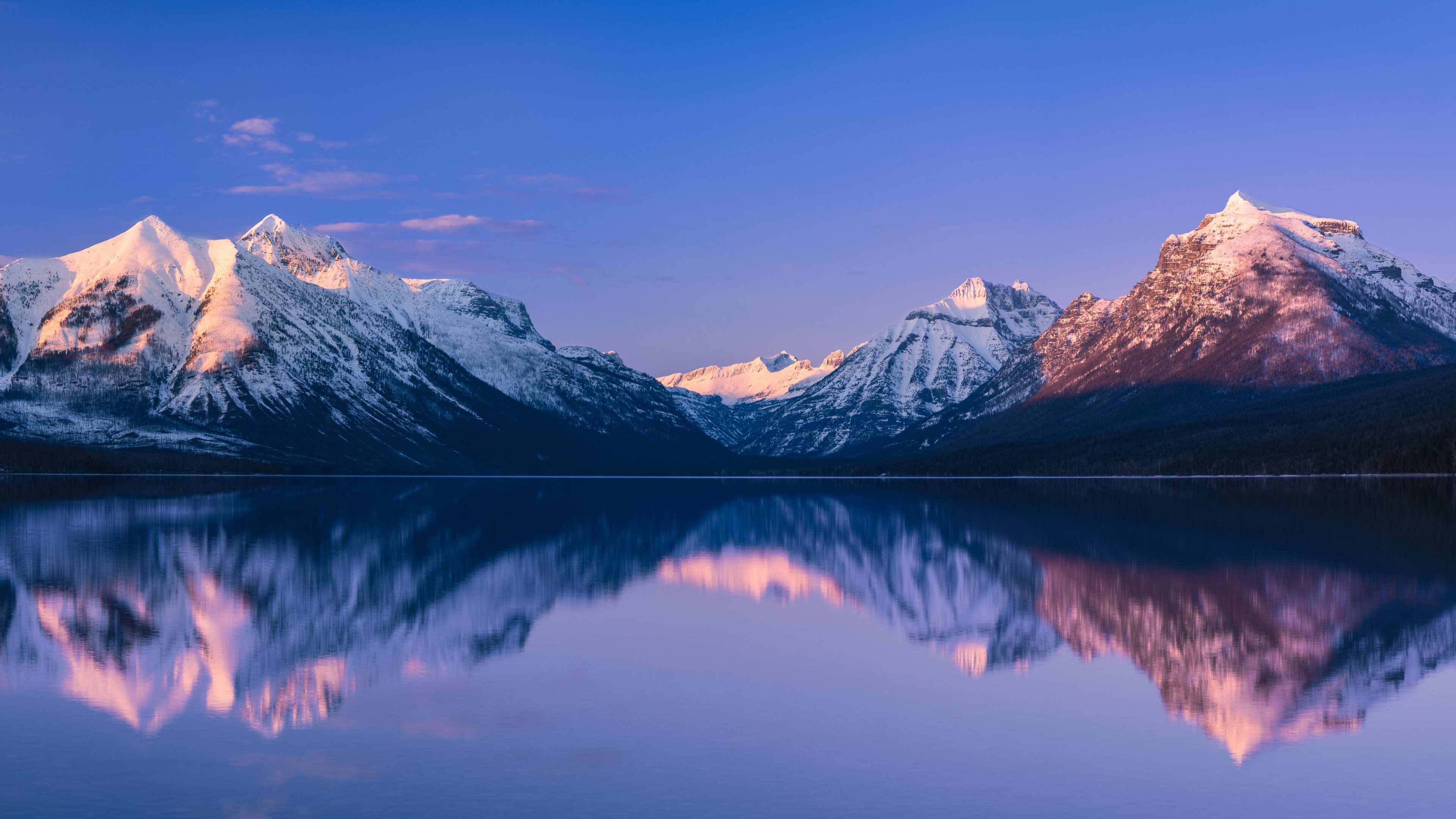 McDonald Lake Wallpaper 4K, Glacier
