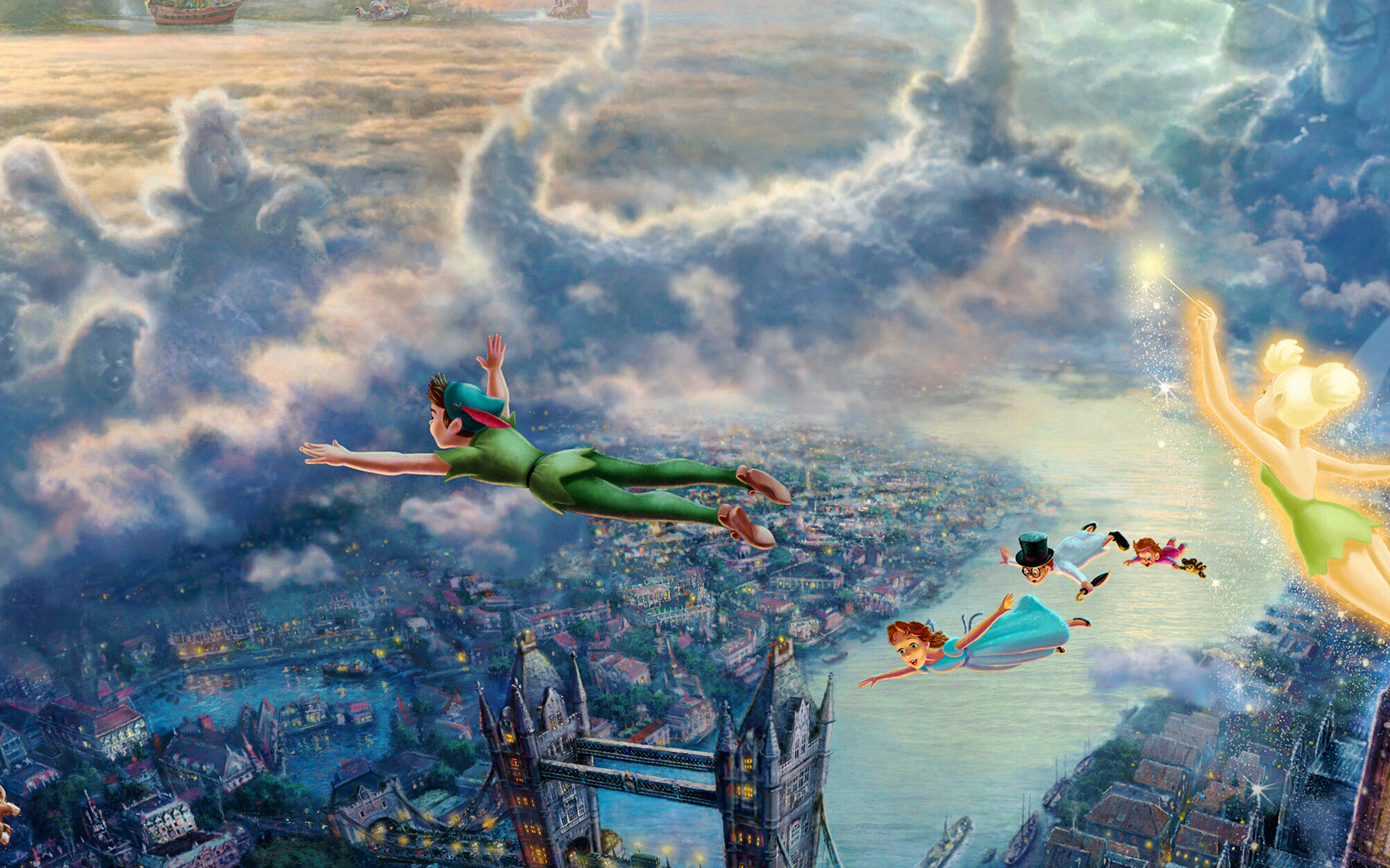 Peterpan Illust Art Thomas Kinkade