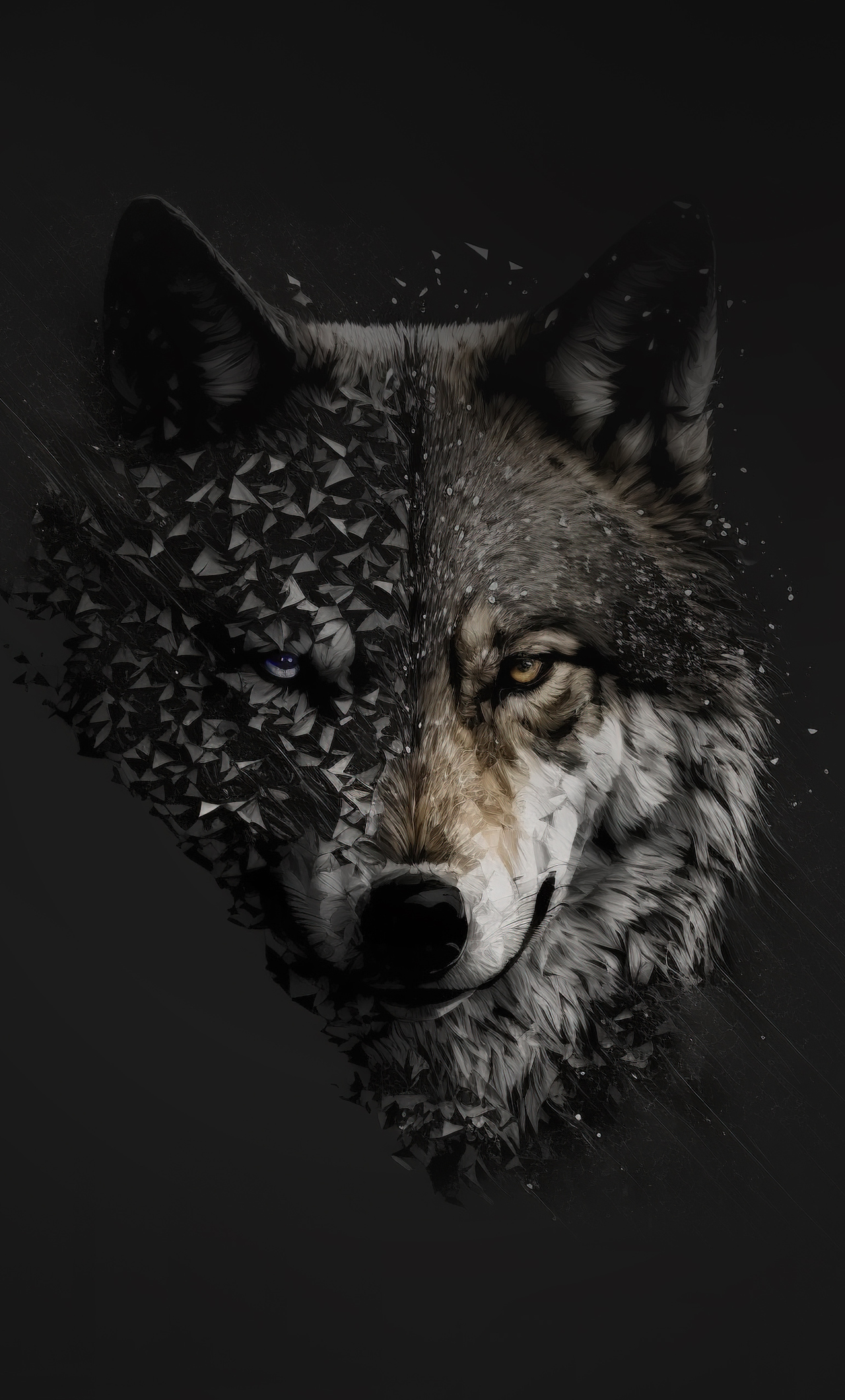 Wolf Minimal 4k iPhone , HD