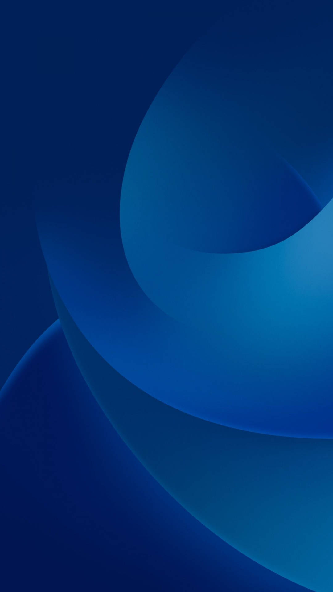 iPhone 14 Dark Blue Circles Wallpaper