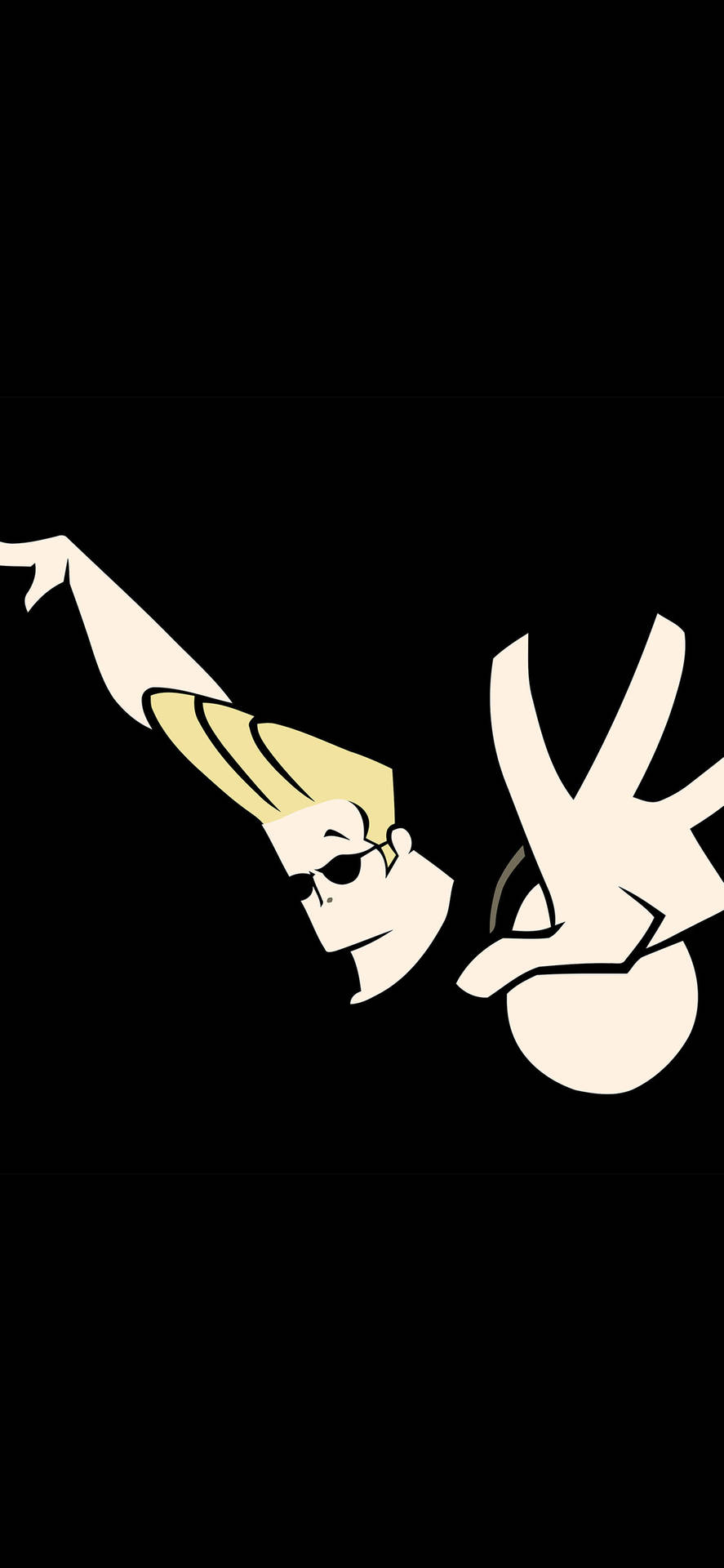 Download Johnny Bravo Black iPhone X