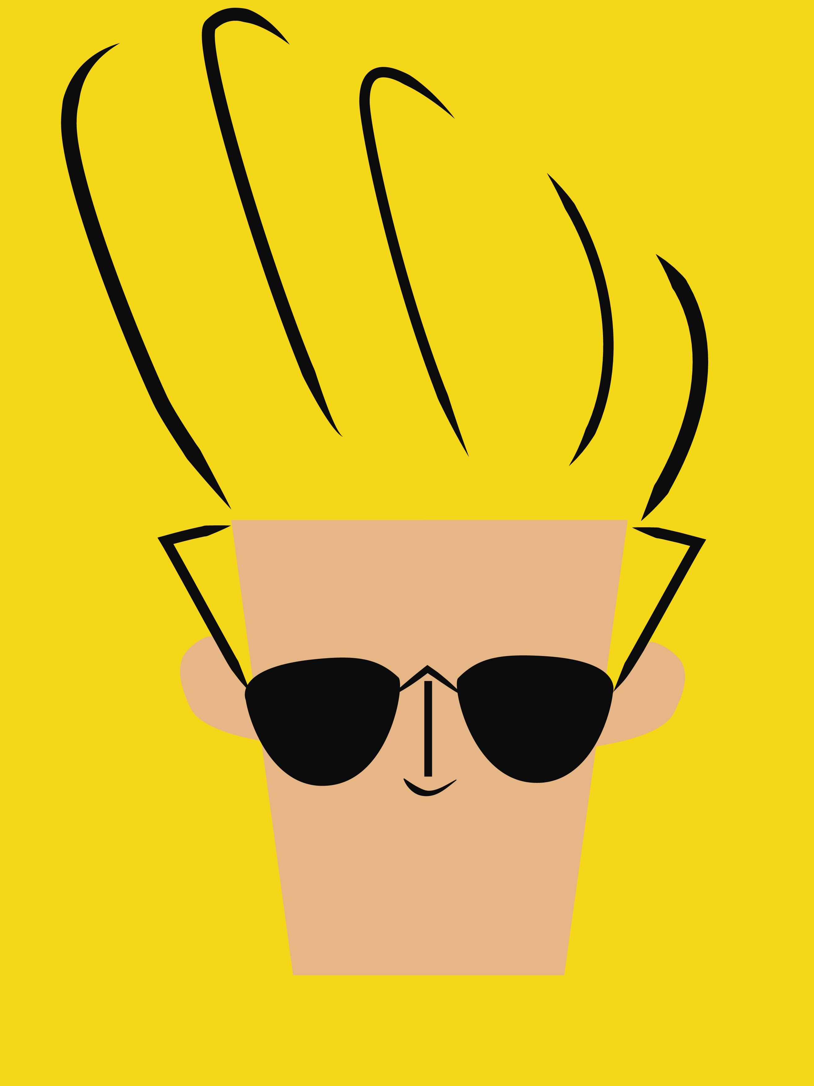 Johnny Bravo iPhone Wallpaper