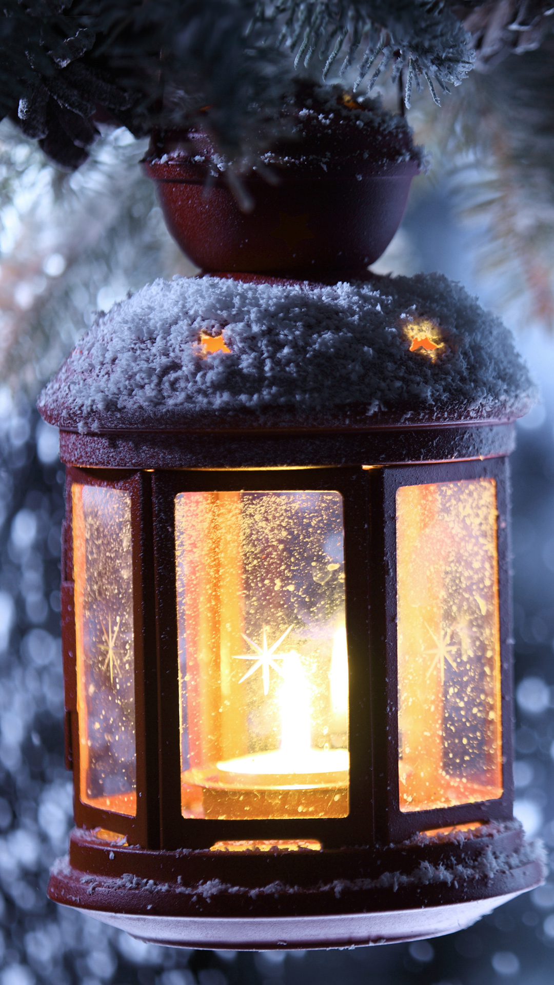 iPhone 6S Plus Winter Lantern Wallpaper