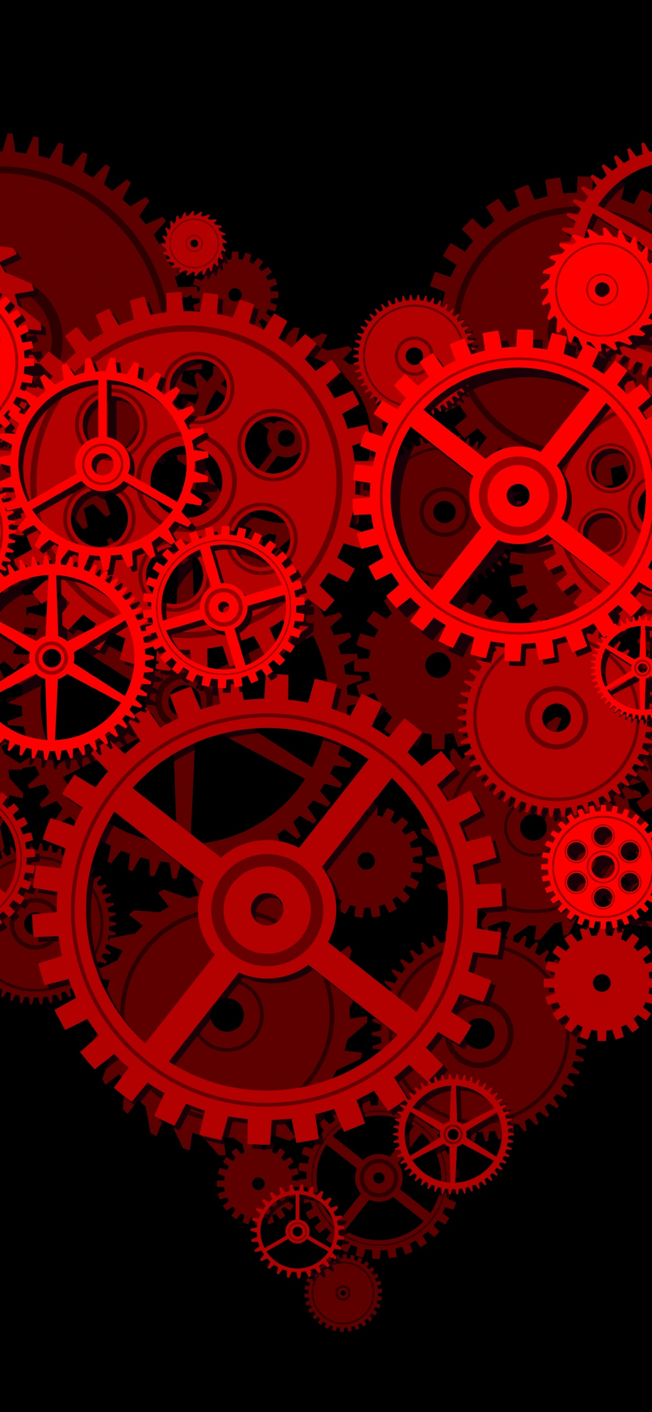 Love heart Wallpaper 4K, Gears, Mechanical