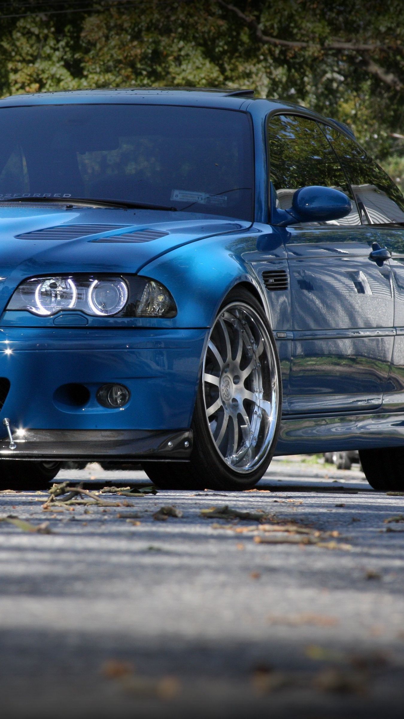 wallpaper 1350x2400 bmw, m3, e46, blue