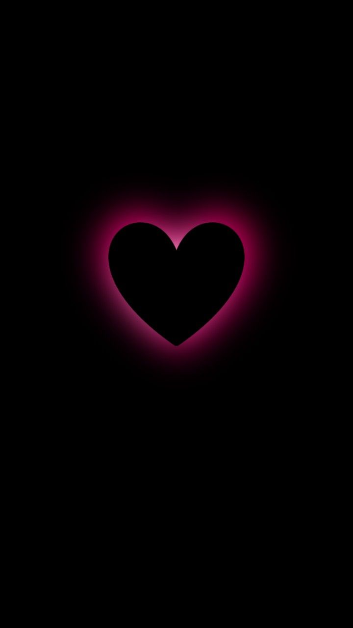 Heart Black pink background wallpaper
