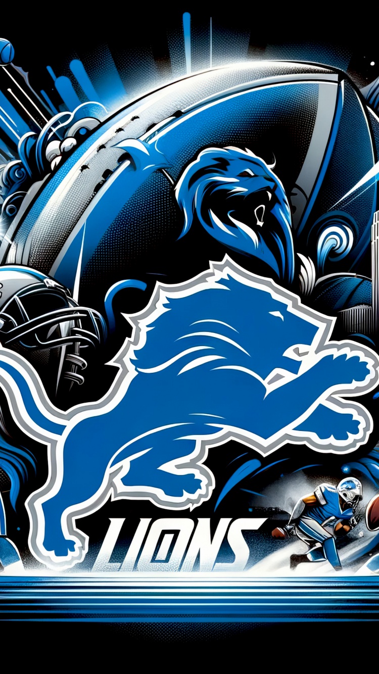Detroit Lions Wallpaper 4K, NFL team