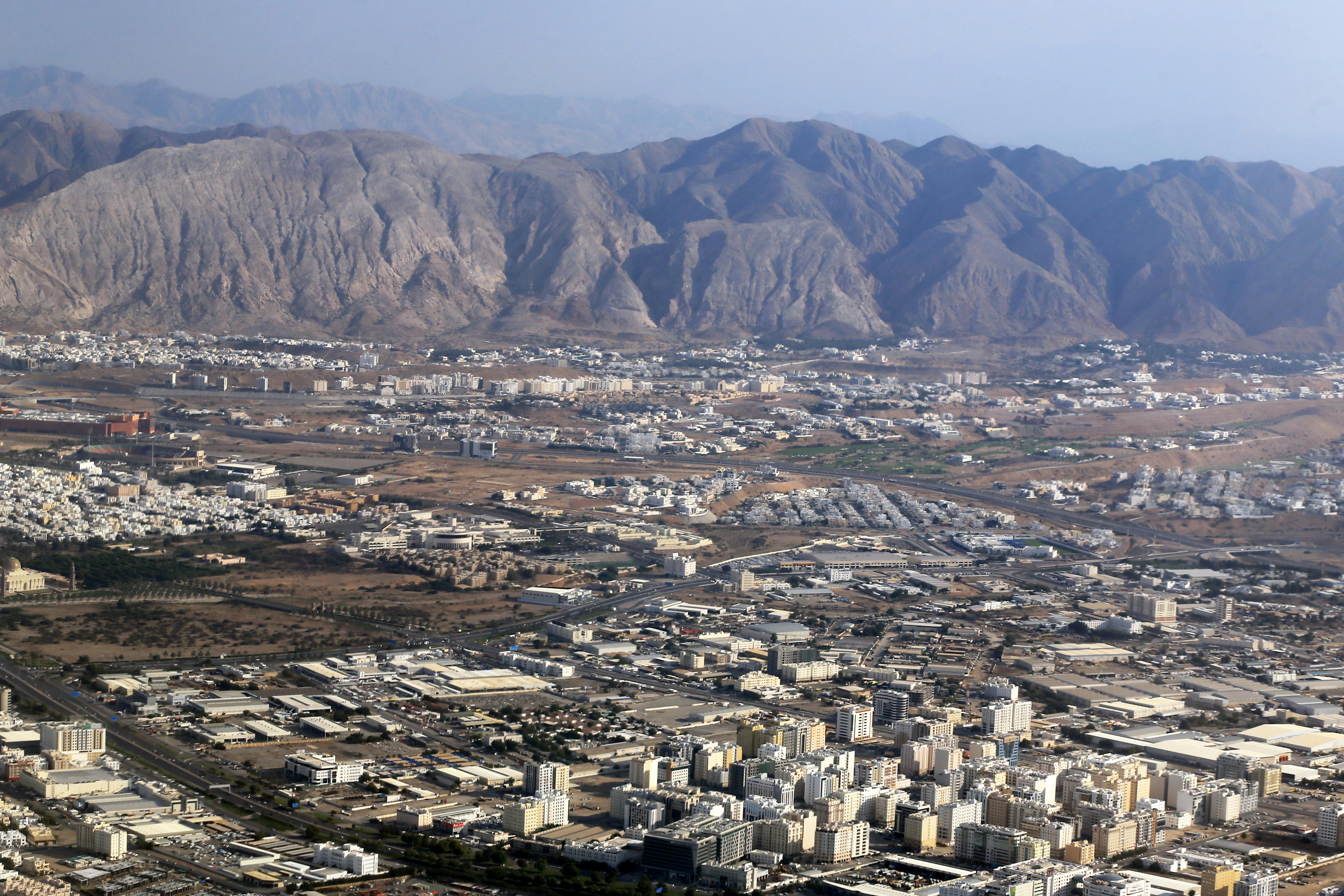 Muscat, Oman in Birds Eye View · Free