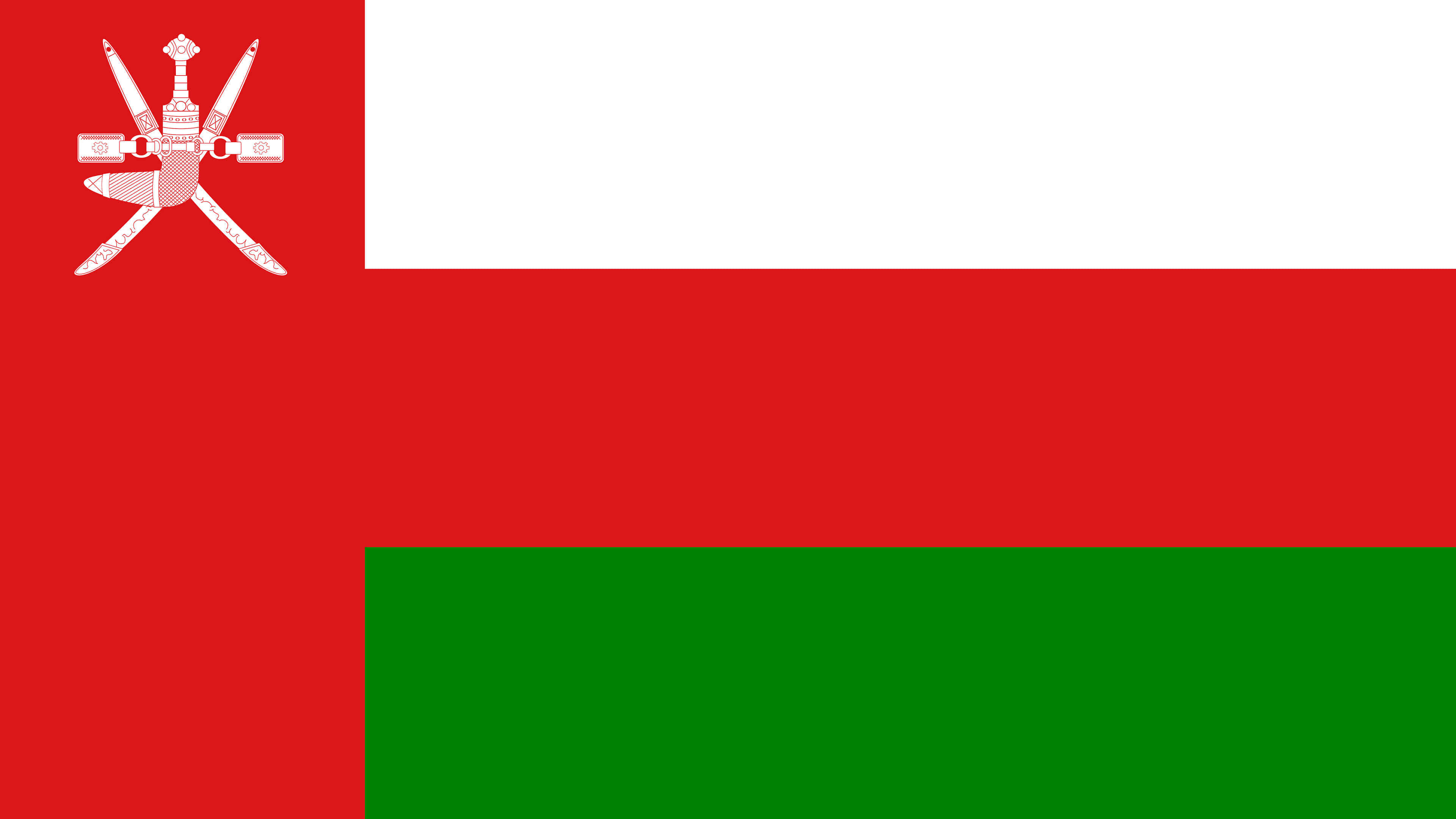 Oman Flag UHD 4K Wallpaper
