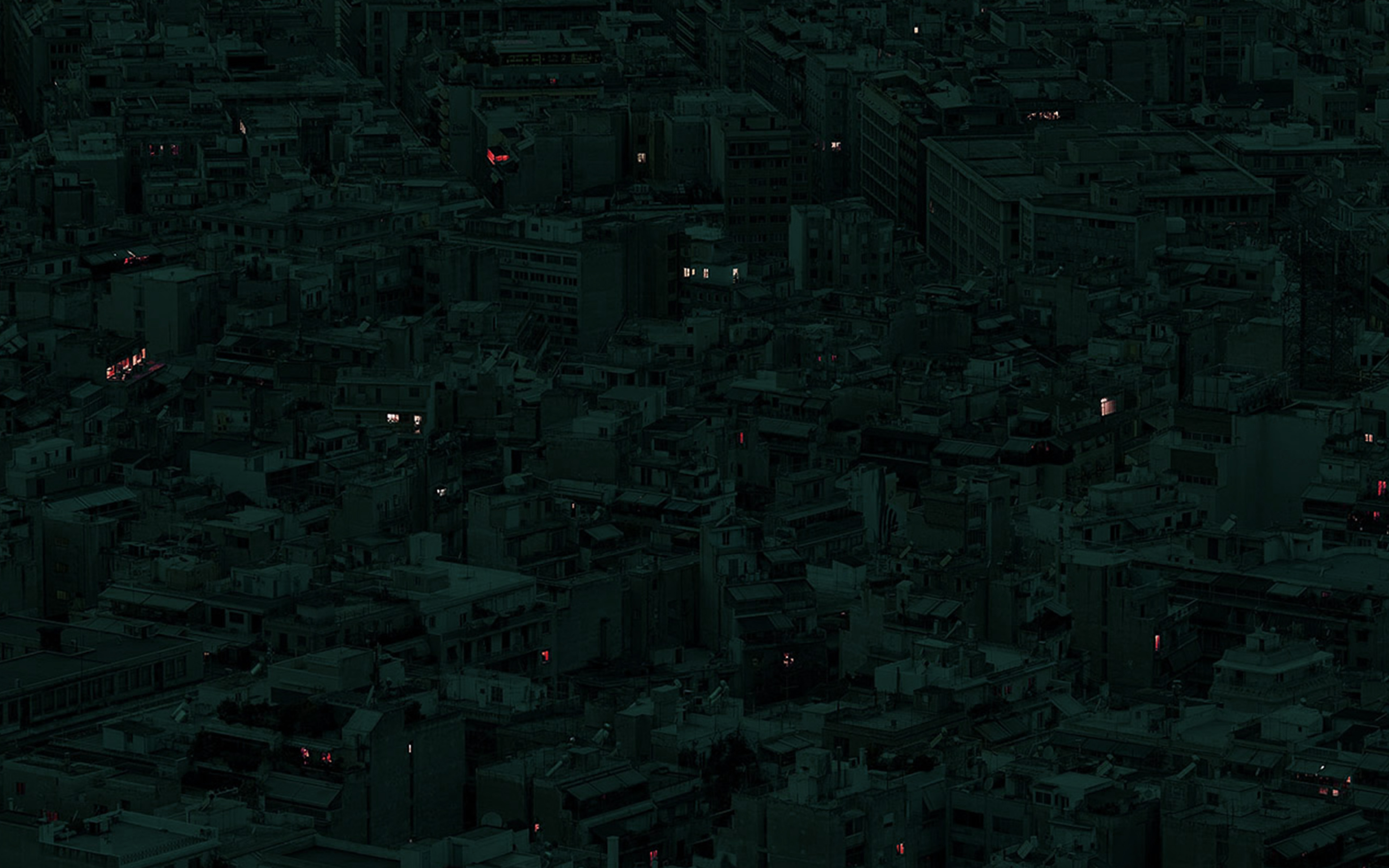 Night City Dark Art Illustration Green