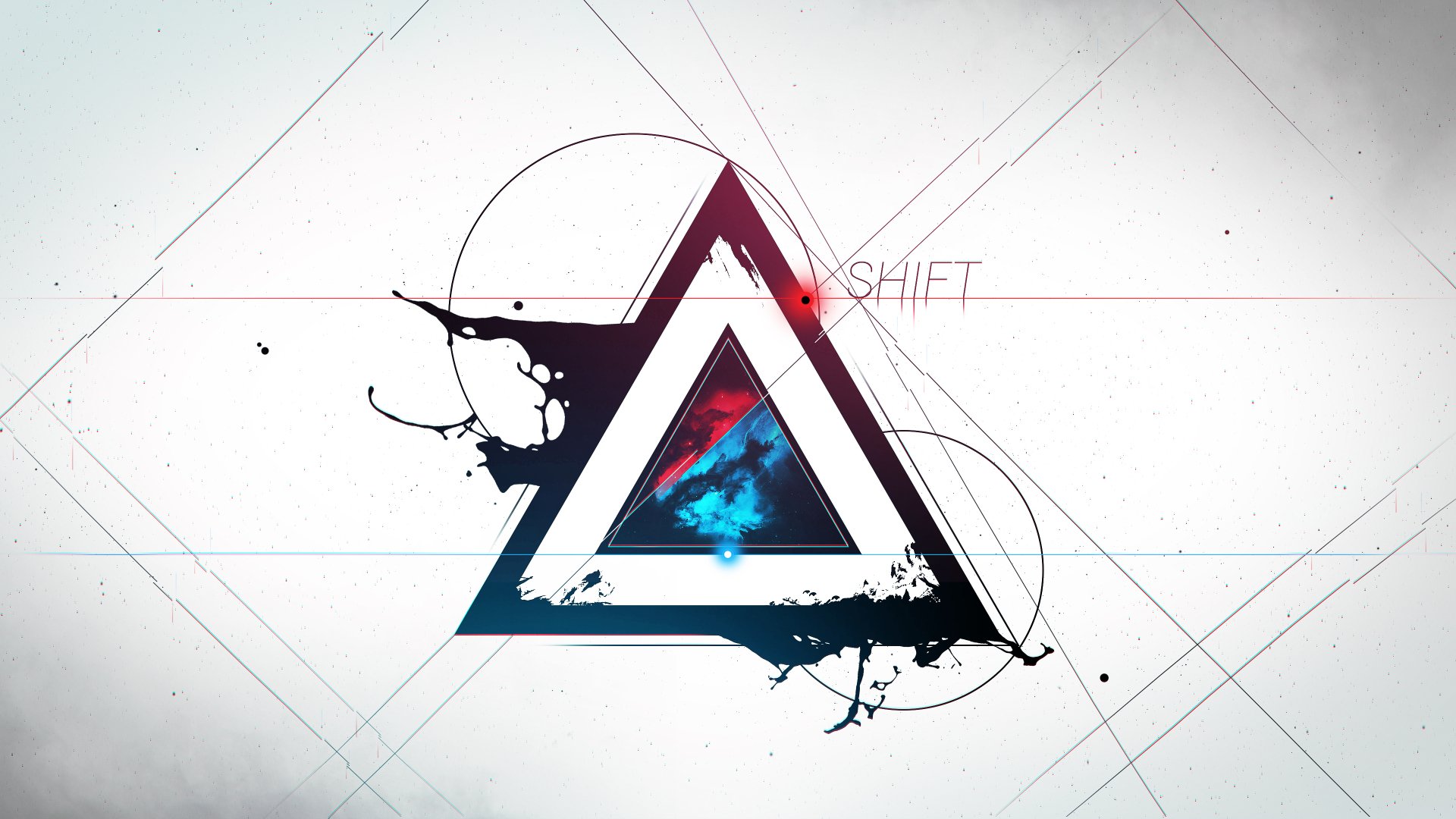 Glitch Art Triangles: 4K Ultra HD Wallpaper