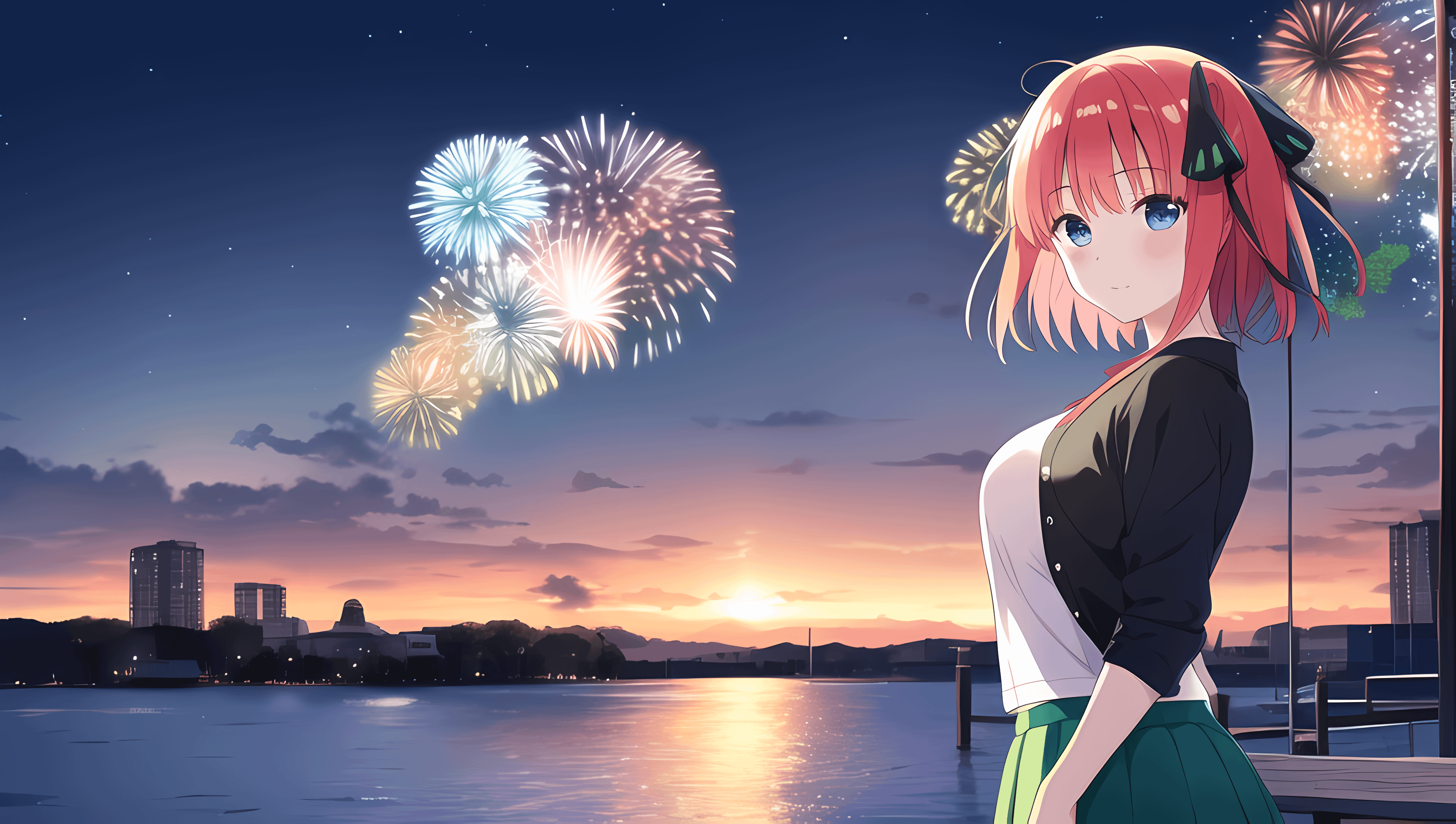 Nino Nakano Fireworks Wallpaper