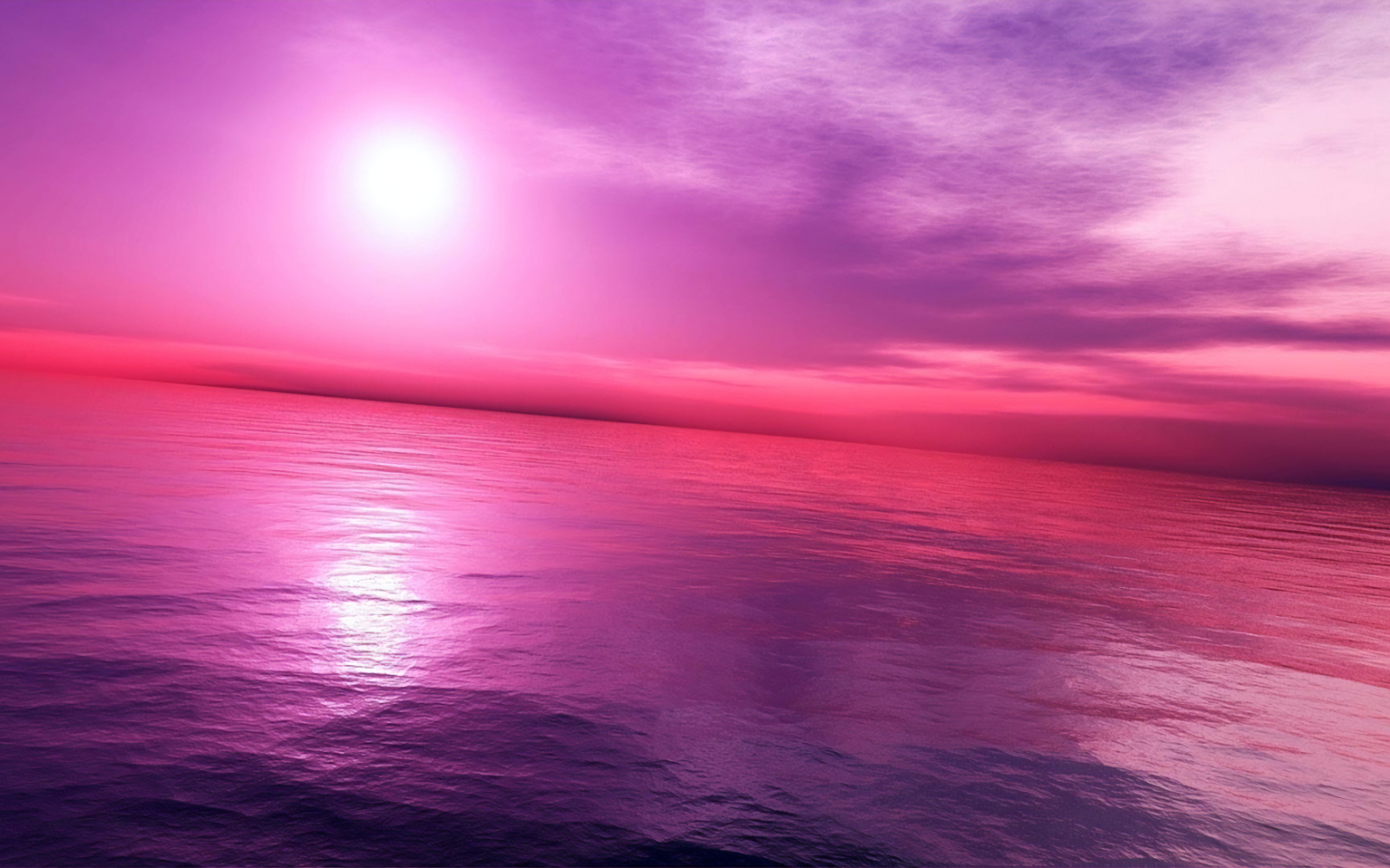 Pink Purple Sky 4k Macbook