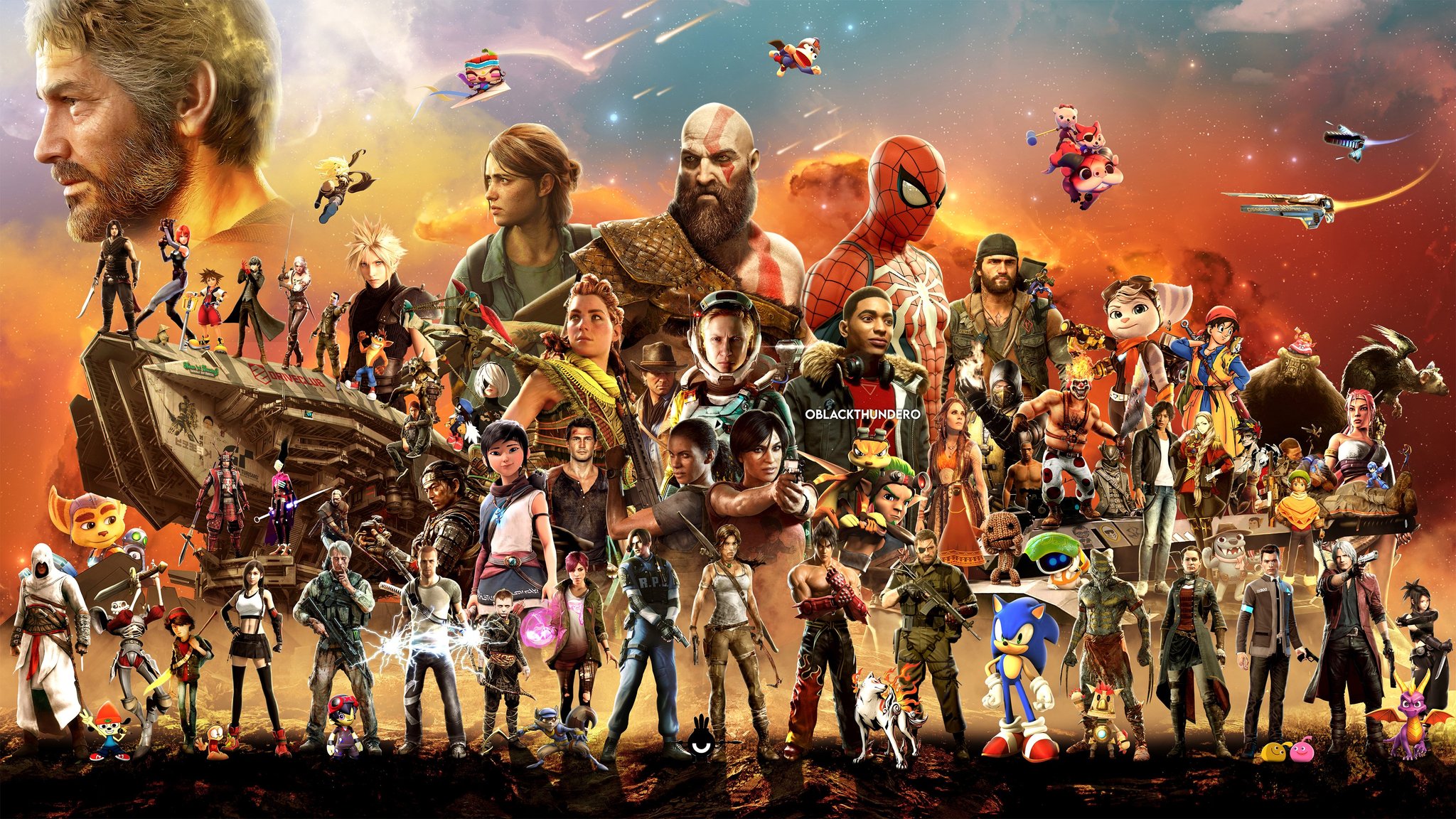 Phone wallpaper: God Of War, Playstation, Leon S Kennedy, Playstation 5, Horizon Forbidden West, The Last Of Us, Clank (Ratchet & Clank), Video Game, Cloud Strife, Crash Bandicoot (Character), Jak And Daxter