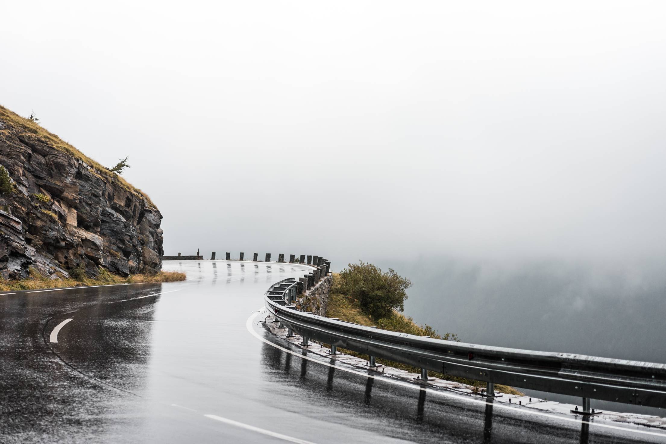 Rainy Road on Grossglockner, Austria