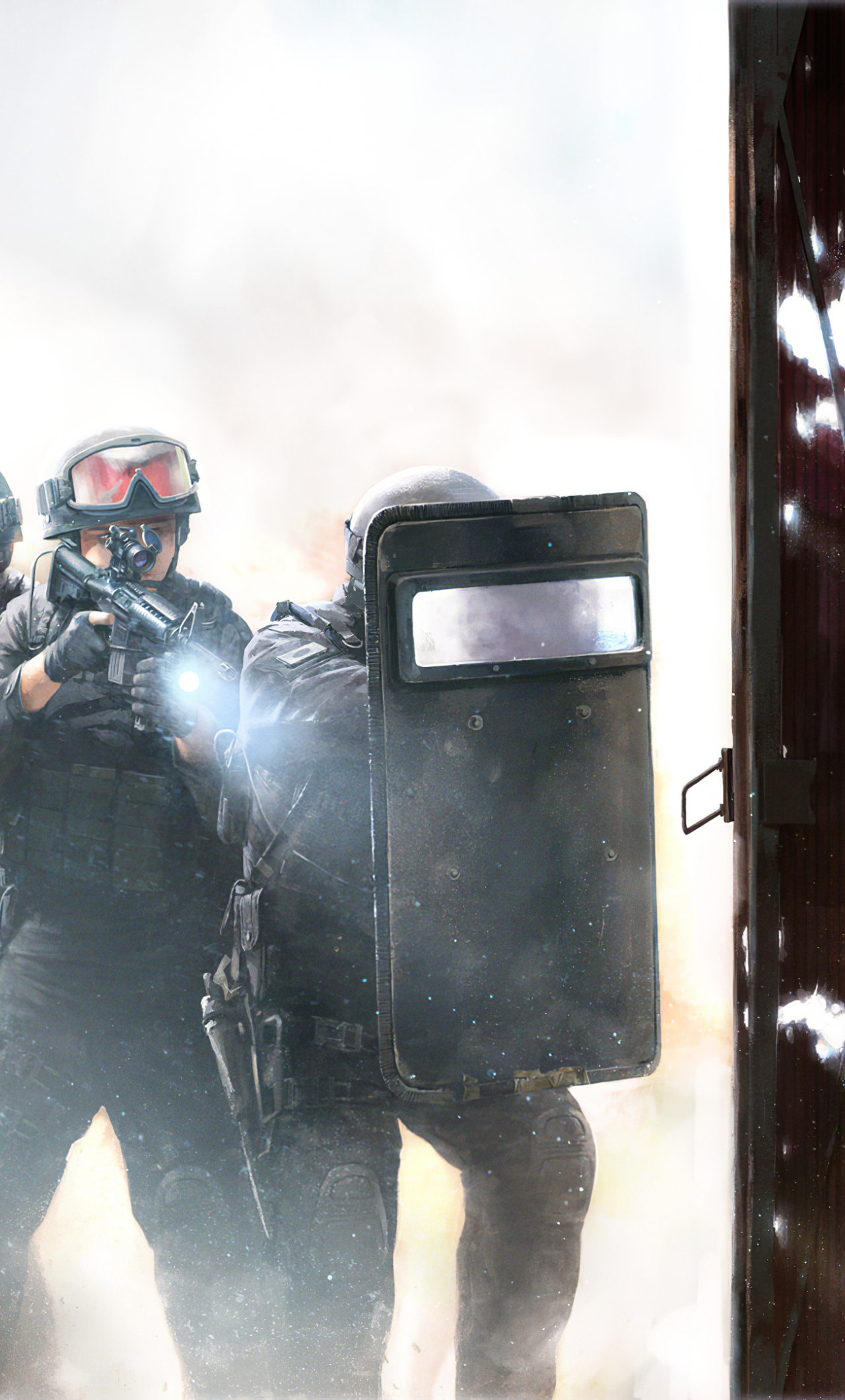 wallpaper 1280x2120 swat police, raid
