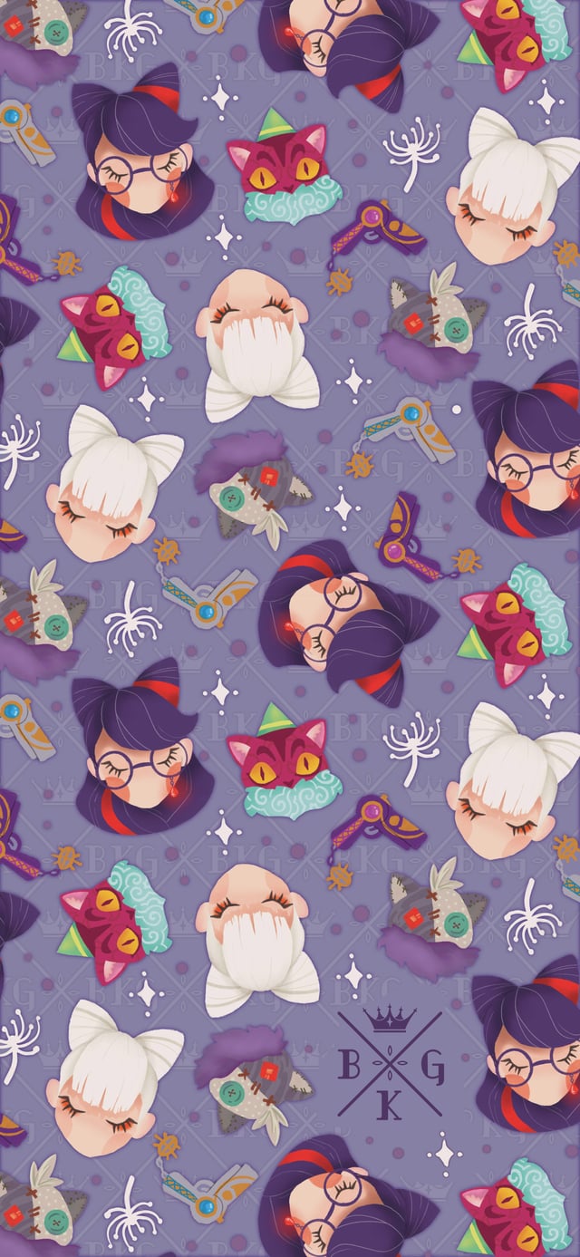 Cereza phone wallpaper I illustrated