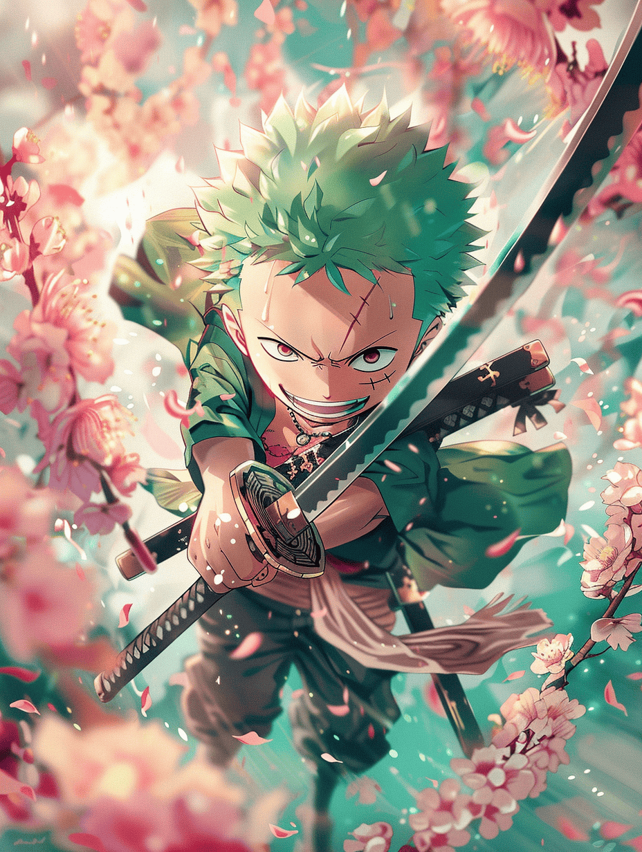 Cute Kawaii Zoro Phone Wallpaper