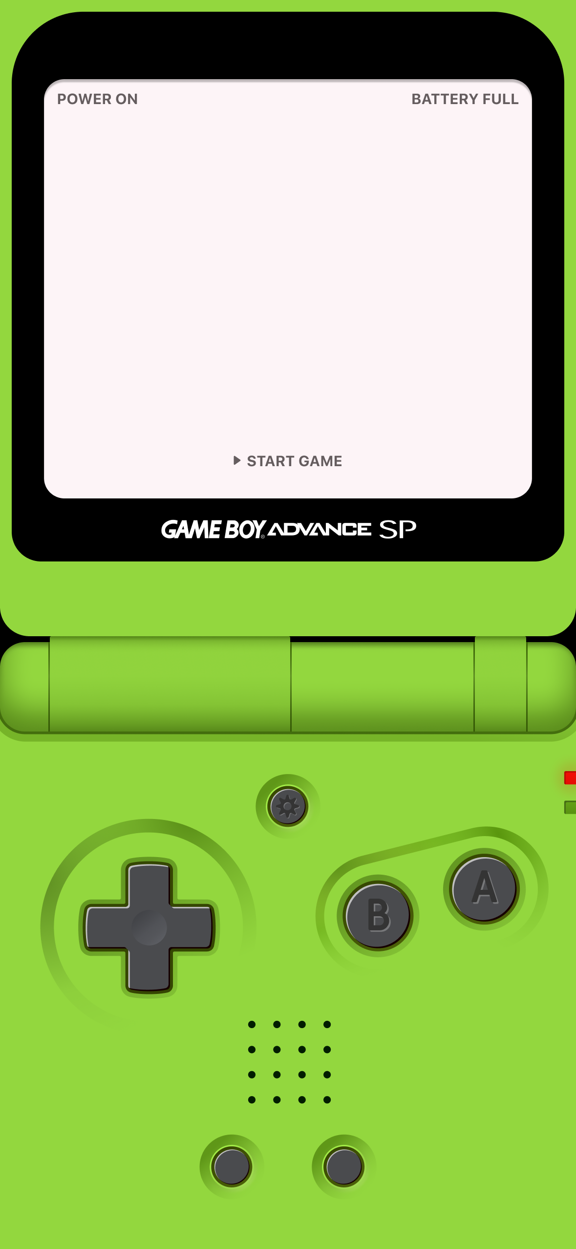 GameBoy Wallpaper iPhone. GBA Green
