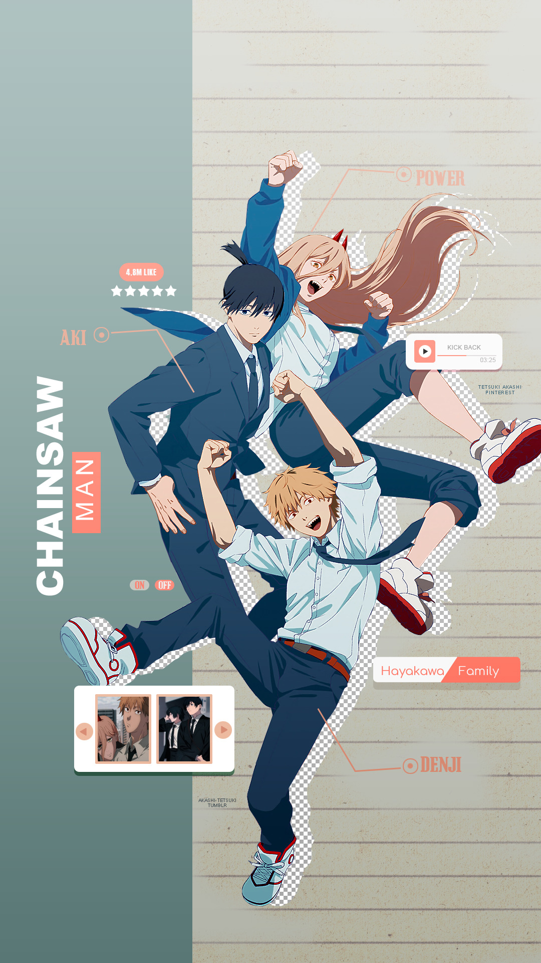 chainsaw man wallpaper on Tumblr