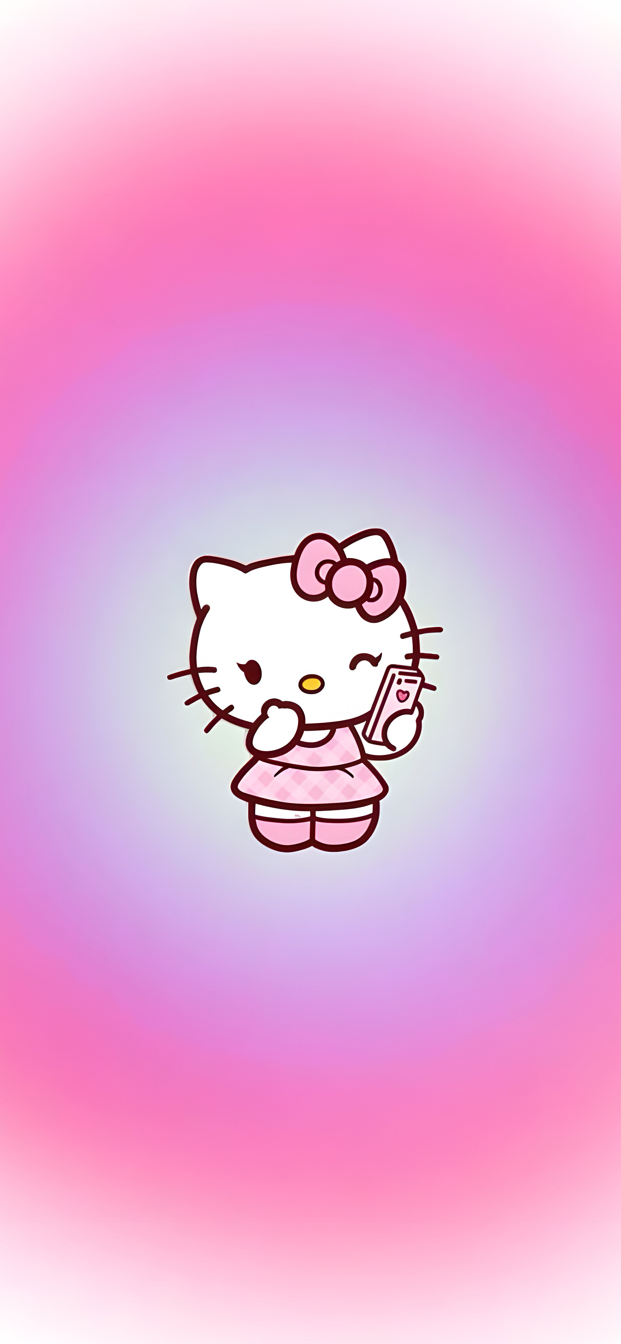 Hello Kitty Pink Aura Wallpaper
