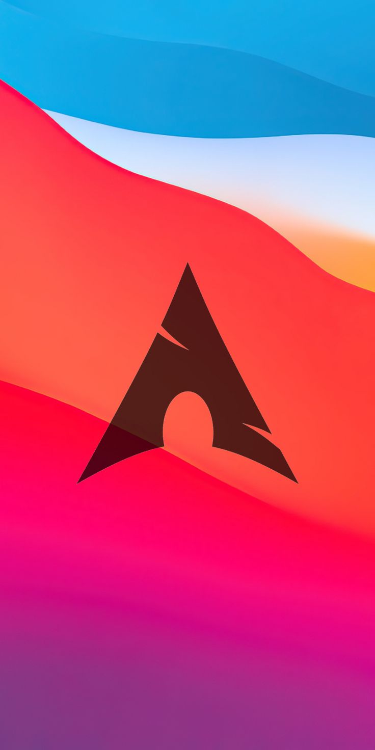 Arch Linux, logo, colorful, 1080x2160