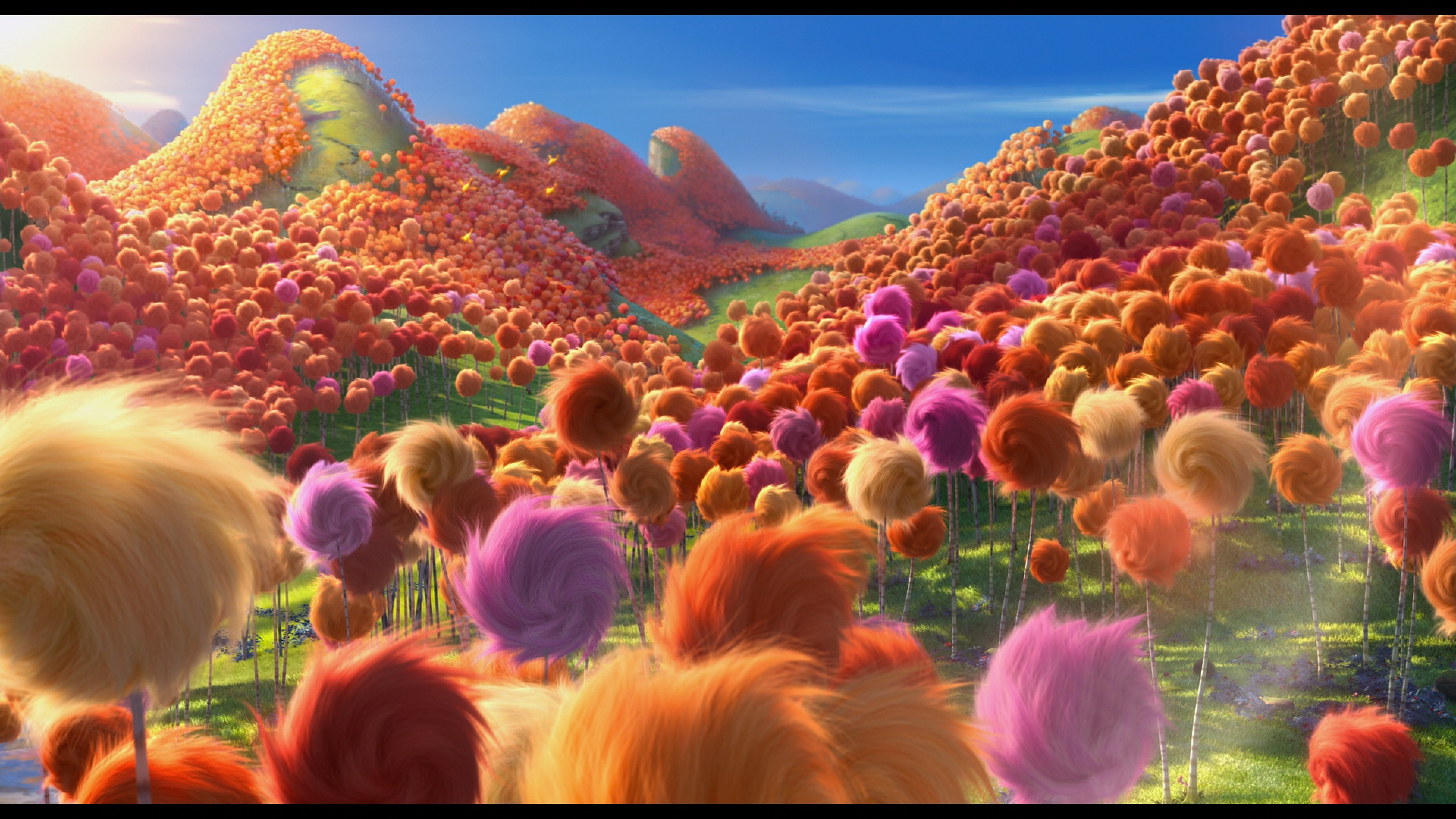 The Lorax Movie: Vibrant 4K Ultra HD Truffula Forest Wallpaper