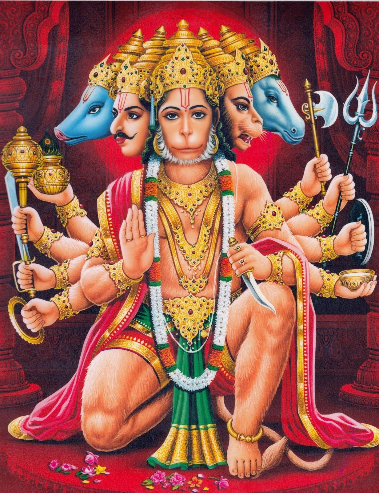 Hanuman Ji HD Portrait Wallpaper
