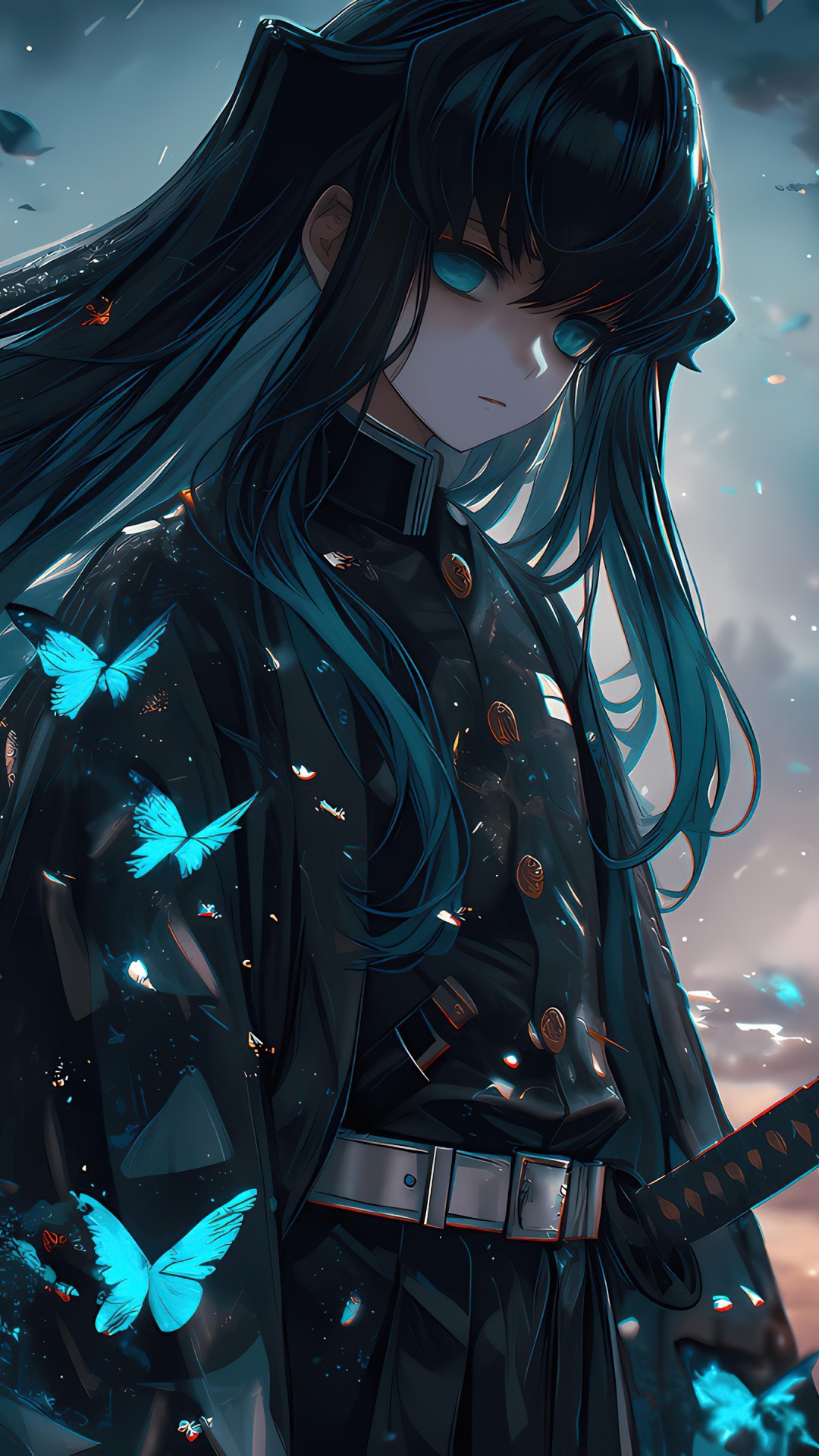 Muichiro Tokito Wallpaper 4K, Demon