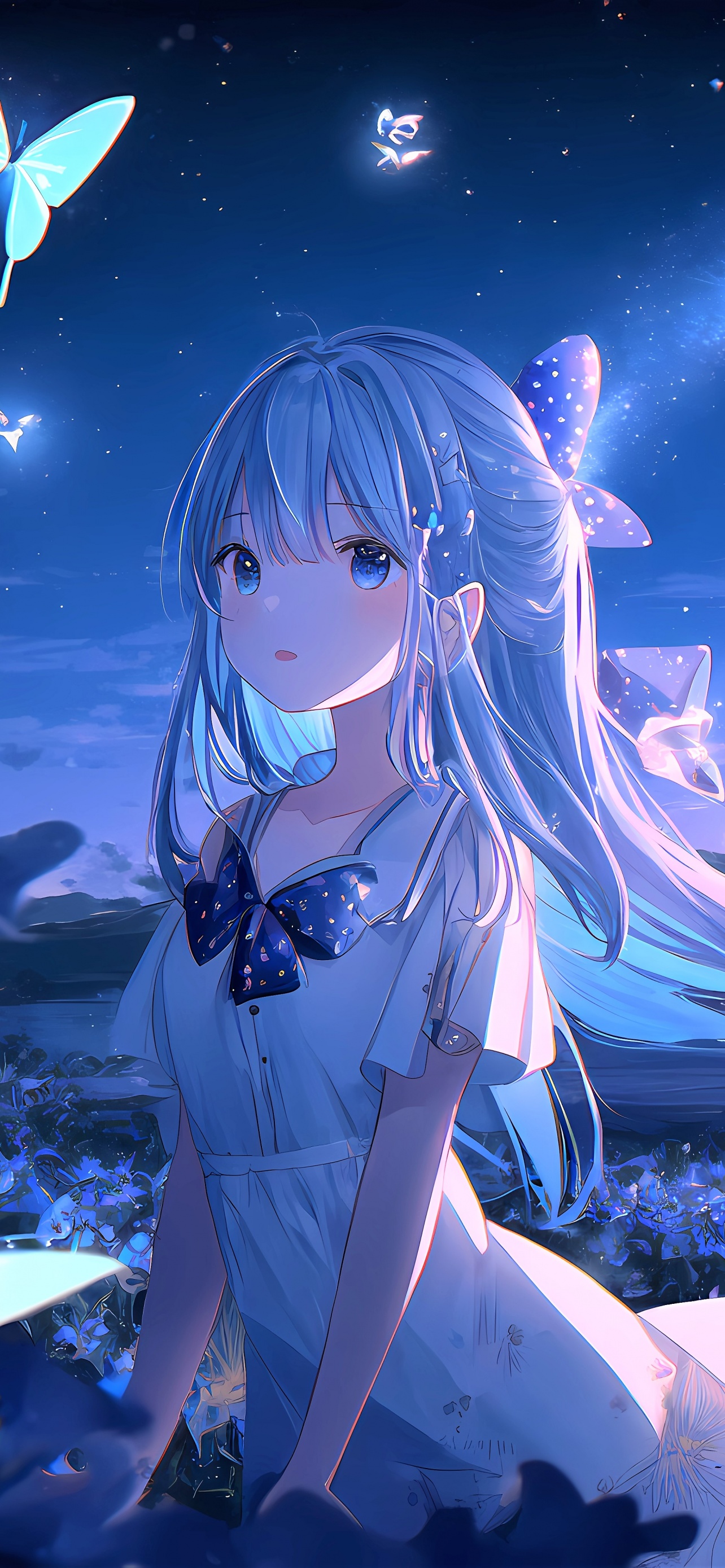 Anime girl Wallpaper 4K, Dream, Lonely