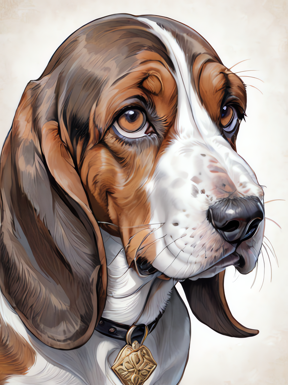 Free Basset & Dog Image