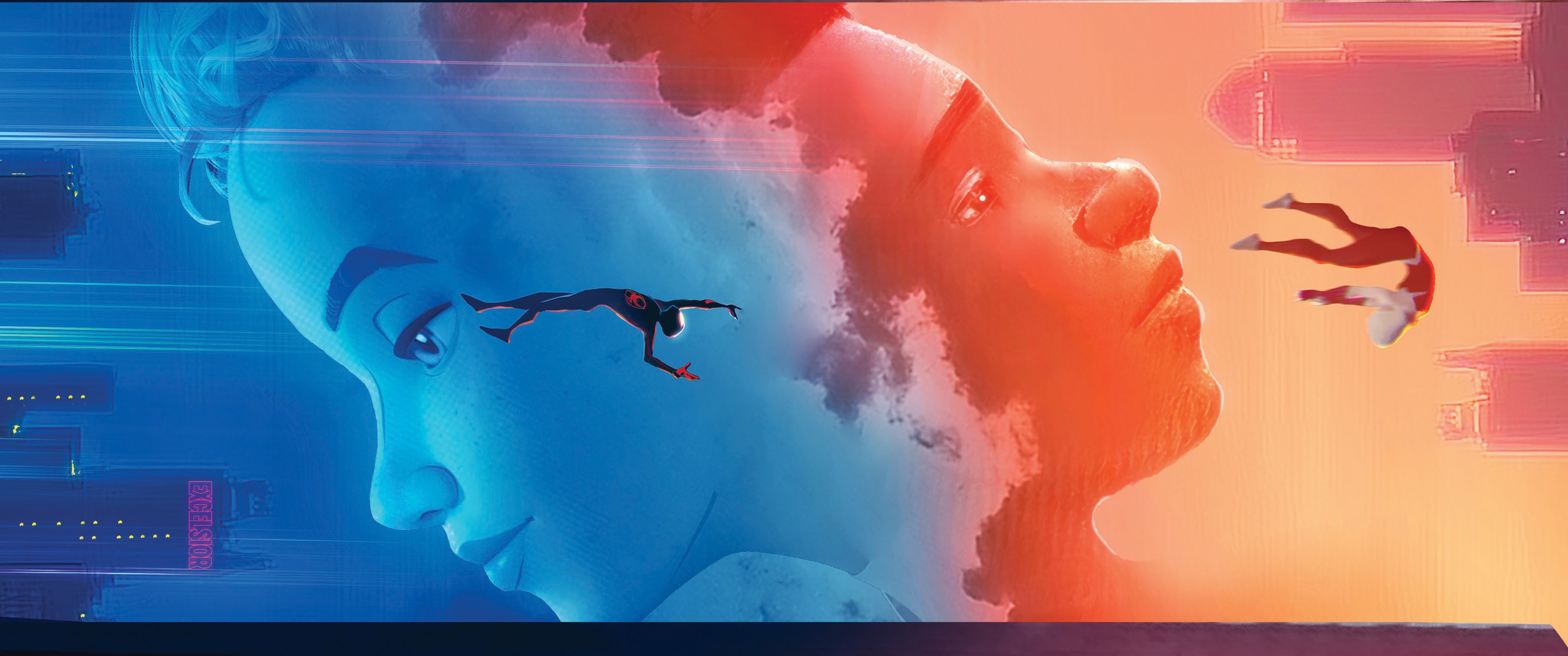 Miles Morales & Gwen Stacy In Across The Spider Verse 8K Wallpaper