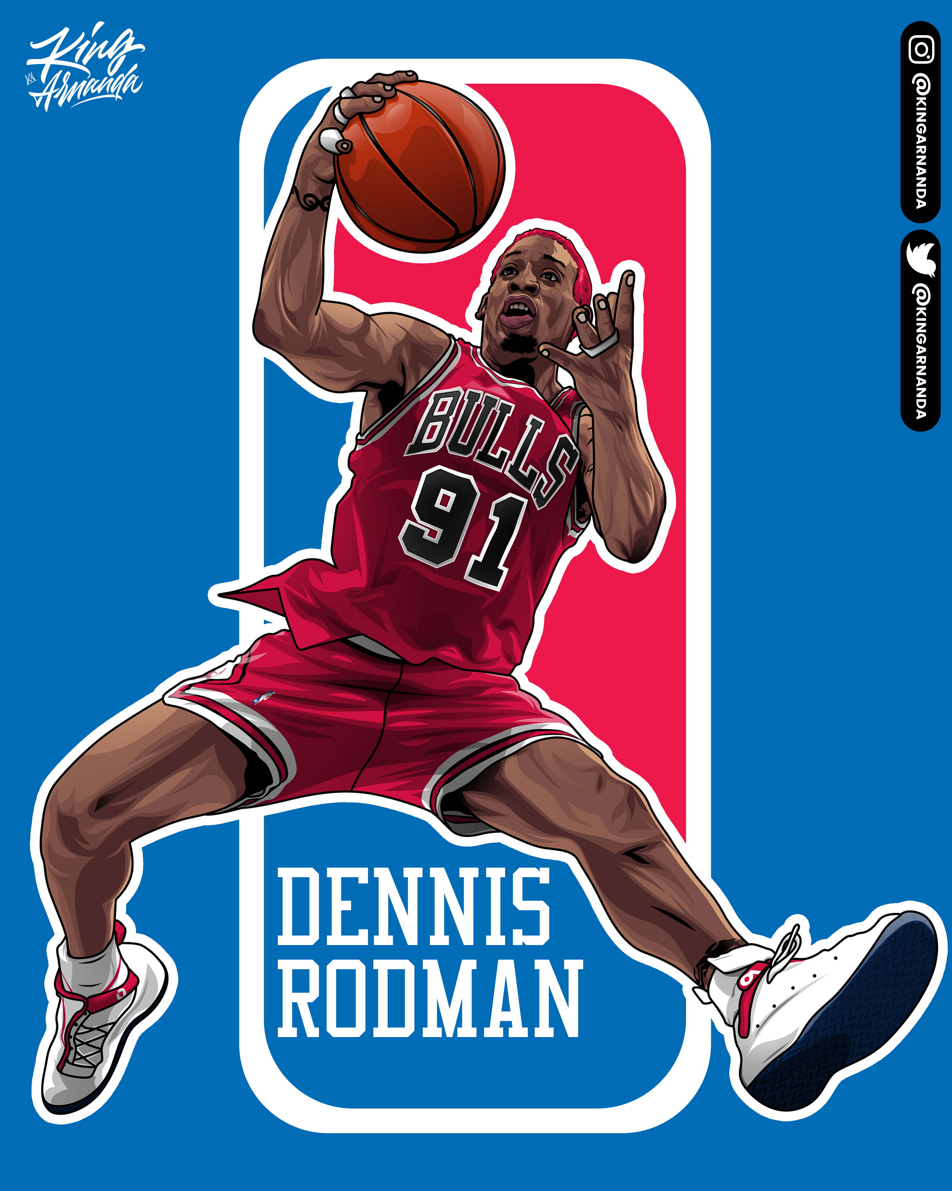 Dennis Rodman illustration