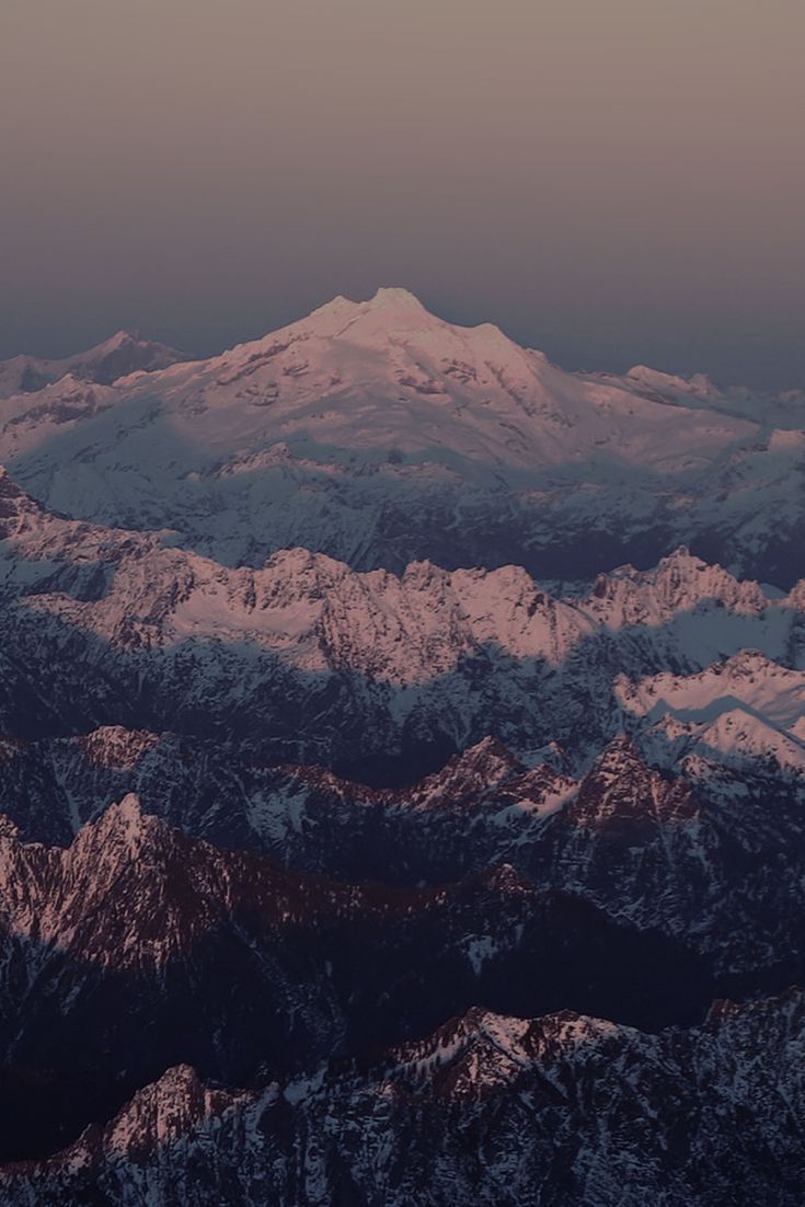 Snowy Dark Mountains