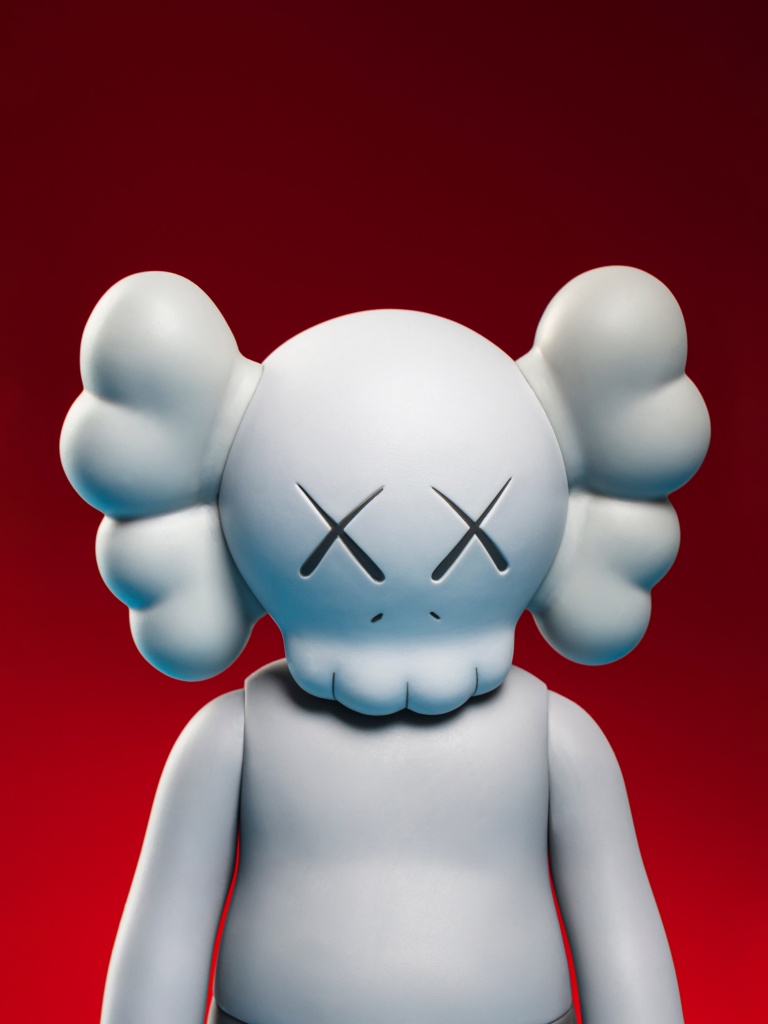 Kaws Companion Wallpaper 4K, Red