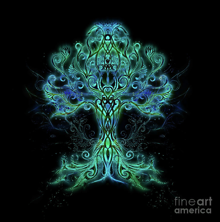 Tree Of Life Symbol On Structured