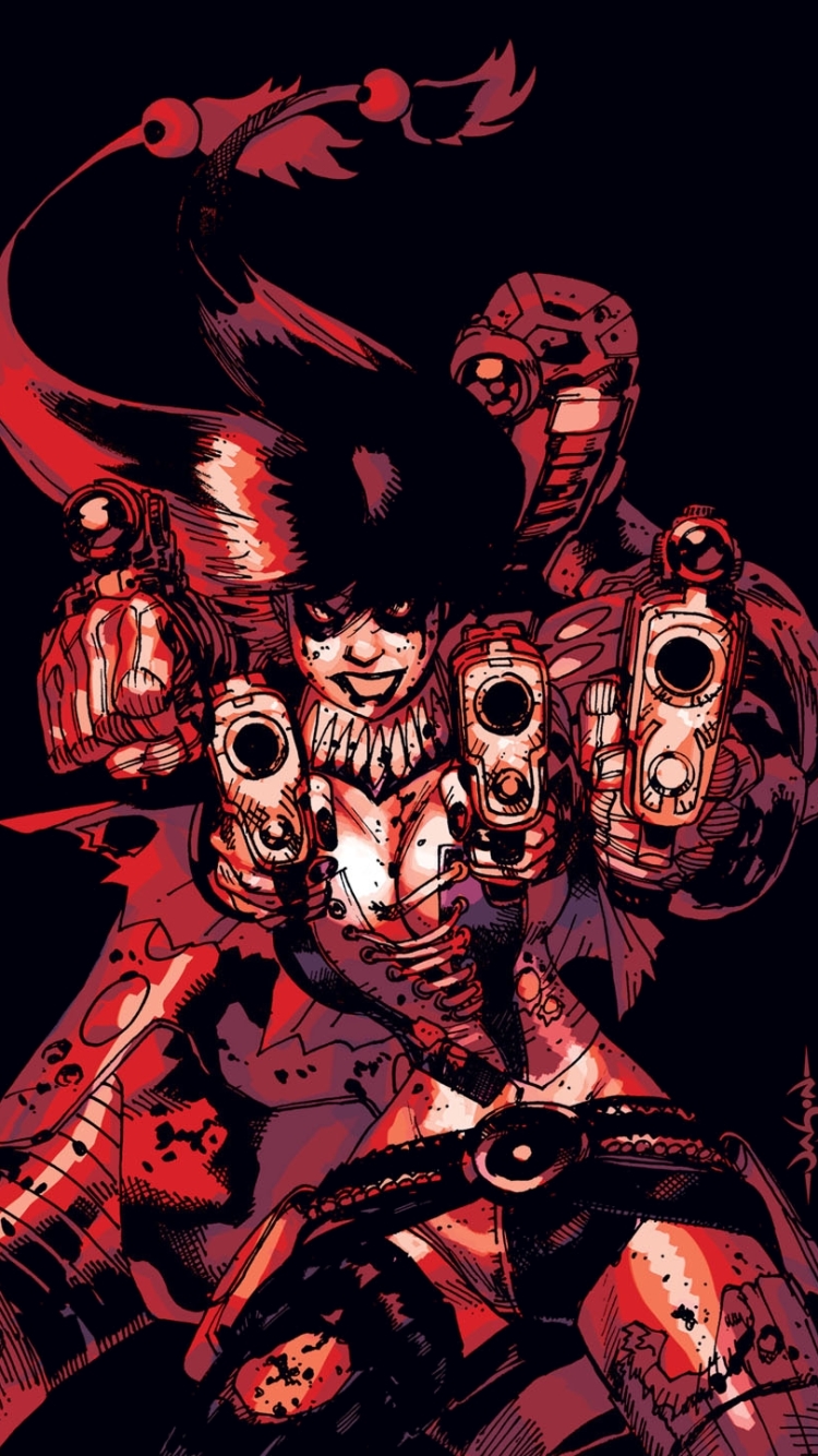 Comic Suicide Squad Phone Wallpaper