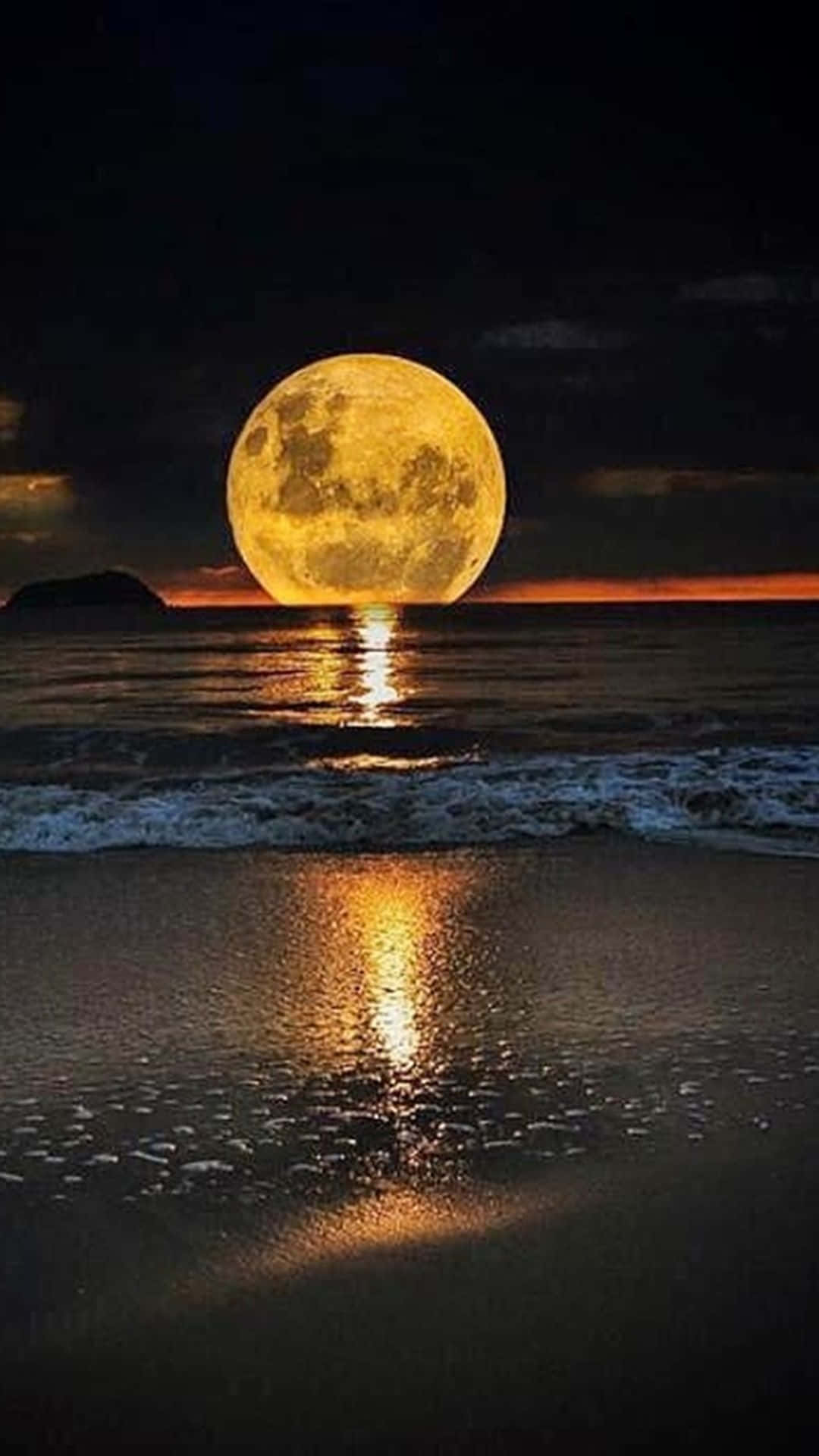 Download A Full Moon Is Seen Over