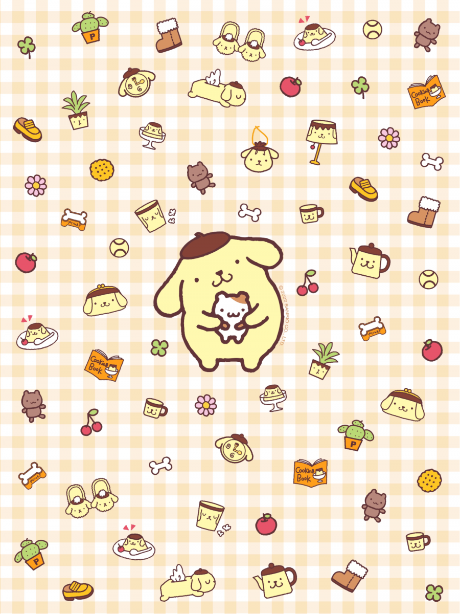 Sanrio Pompompurin Phone Wallpaper